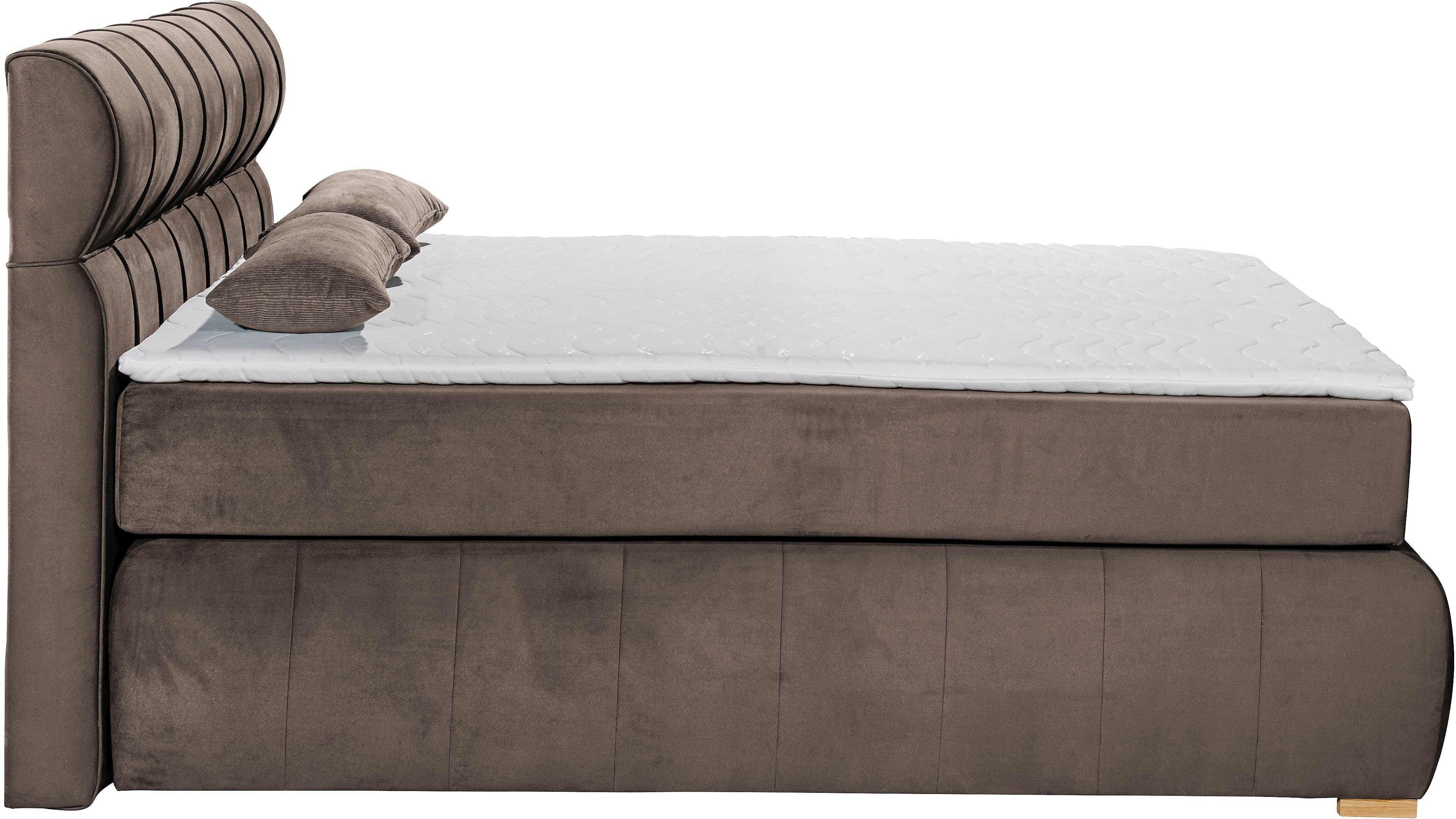 Places of Style Boxspring Felicia in h4, incl. matrastopper en bedbox