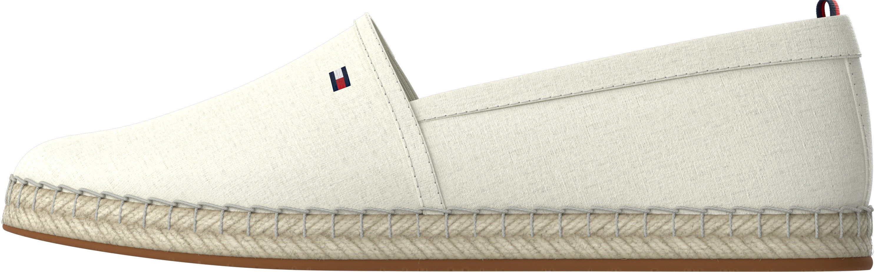 Tommy Hilfiger Espadrilles BASIC TOMMY FLAT ESPADRILLE Zomerschoen, slides, loafer met geborduurd logo-vlag