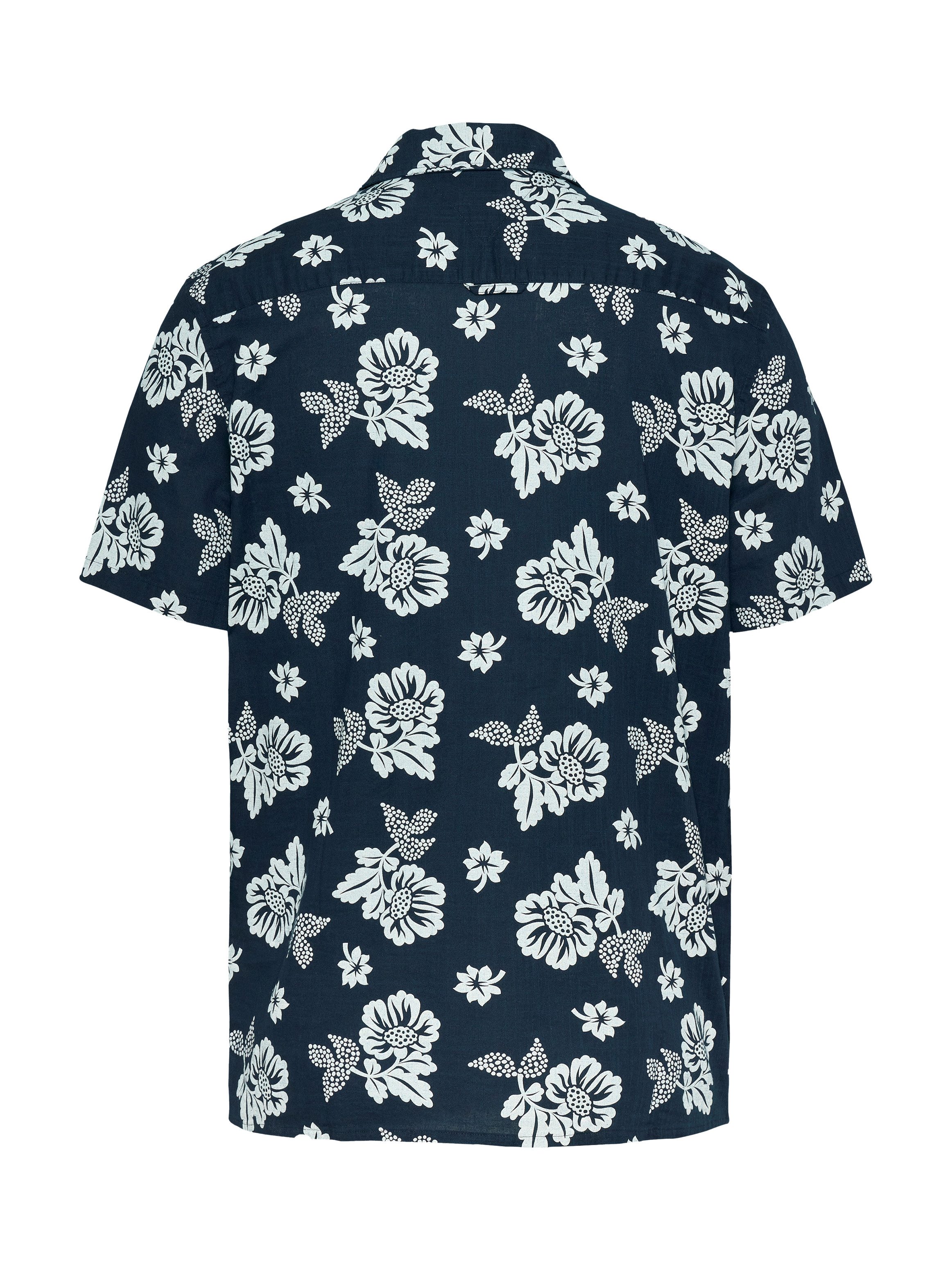TOMMY JEANS Overhemd met korte mouwen TJM REG SLUB AOP SS SHIRT EXT