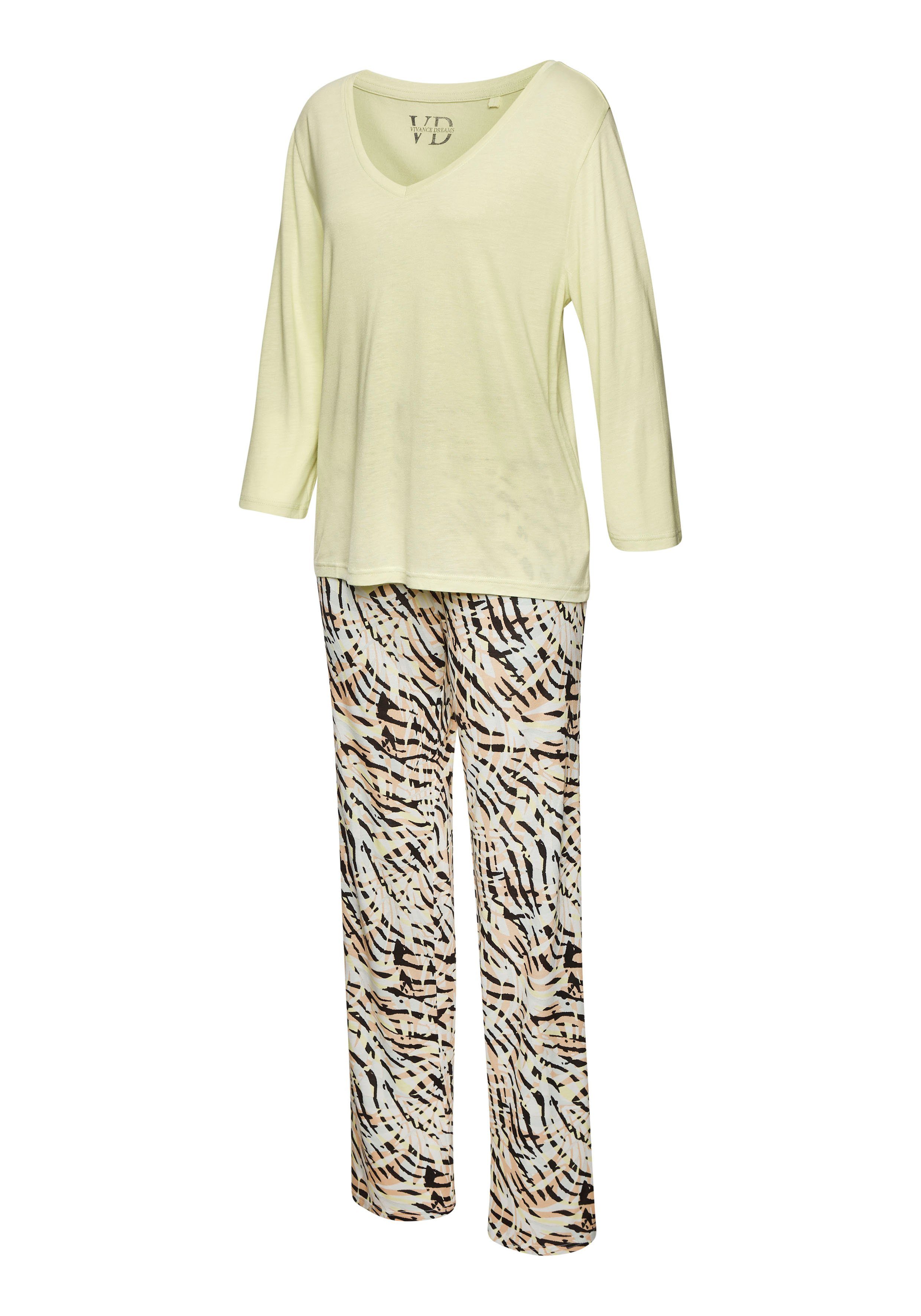 Vivance Dreams Pyjama met print all-over (2-delig)
