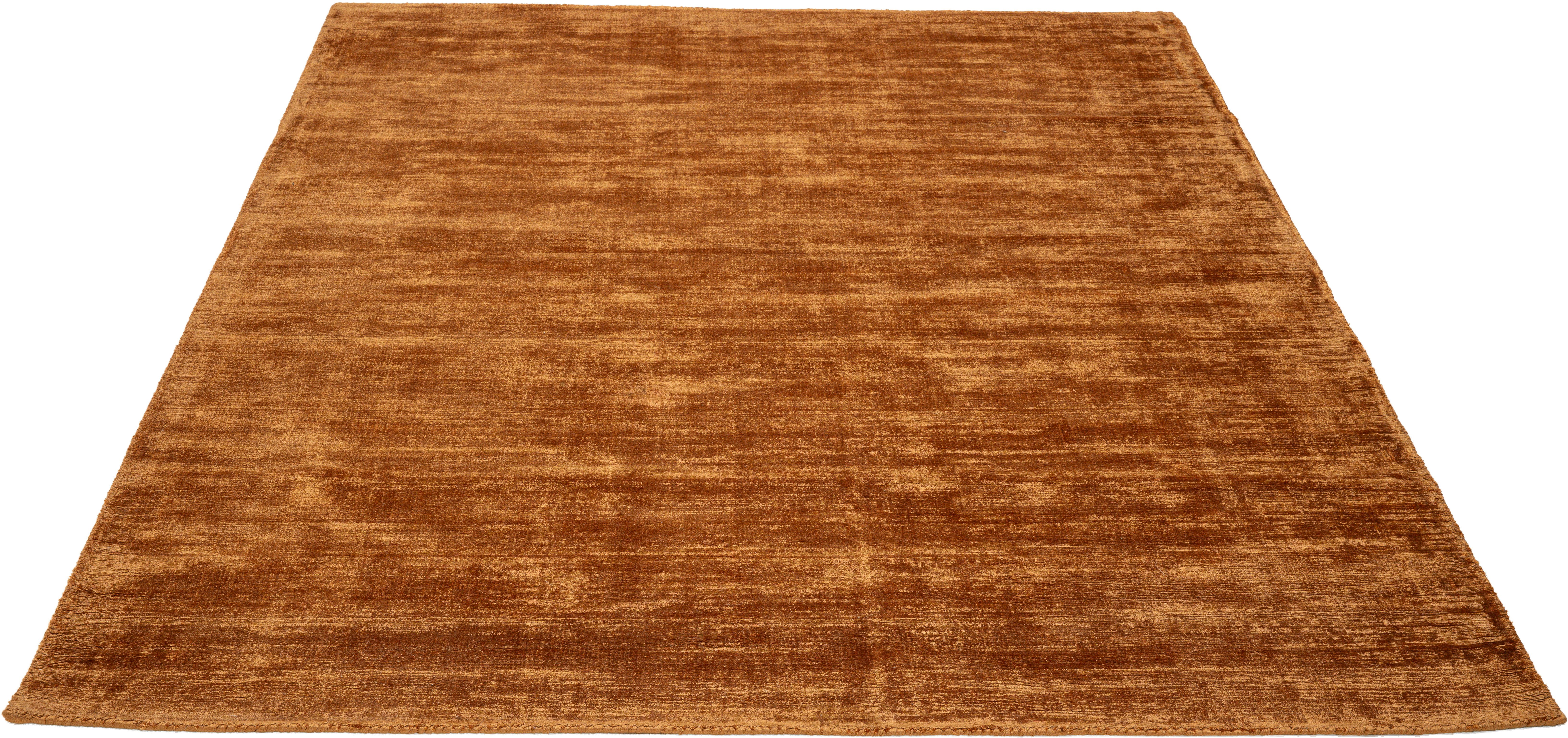TOM TAILOR HOME Vloerkleed Shine uni Handgeweven vloerkleed, 100% viscose, met de hand geweven, met elegante glans