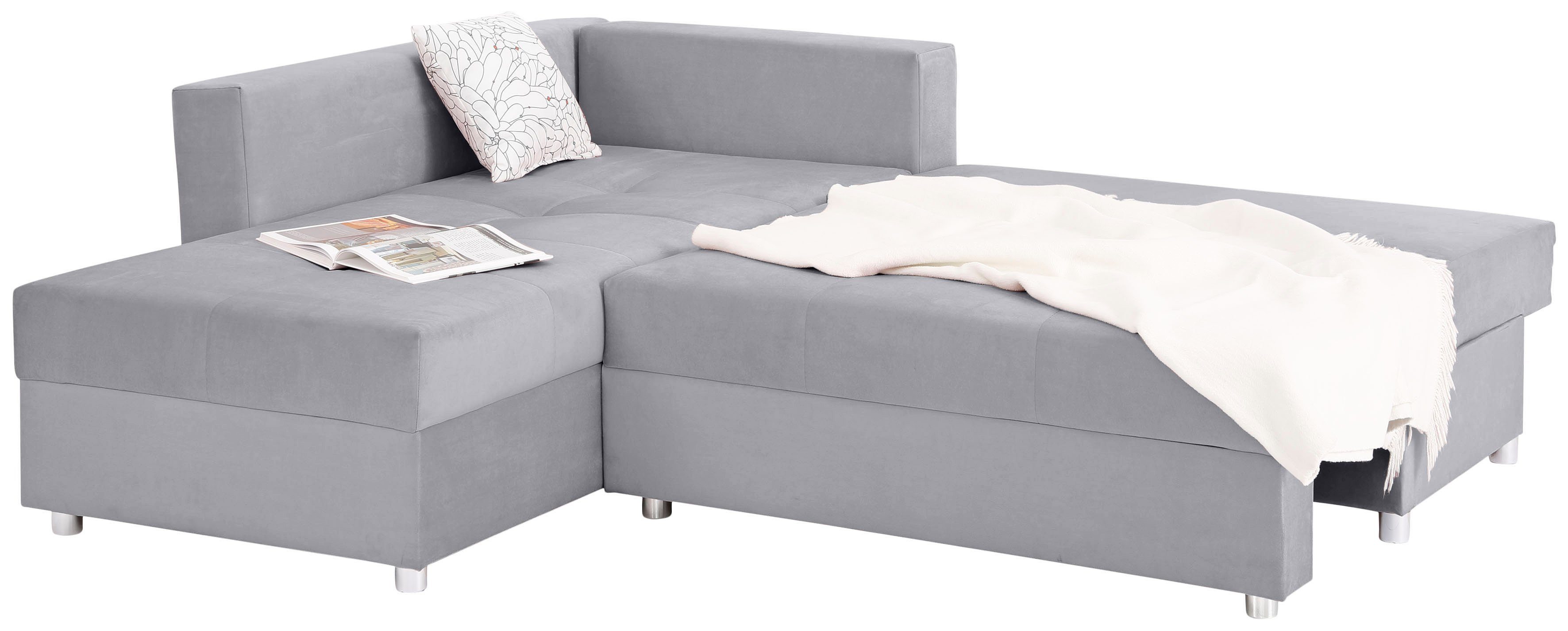 Home affaire Hoekbank Italia L-vorm met slaapfunctie en bedkist, binnenveringsinterieur