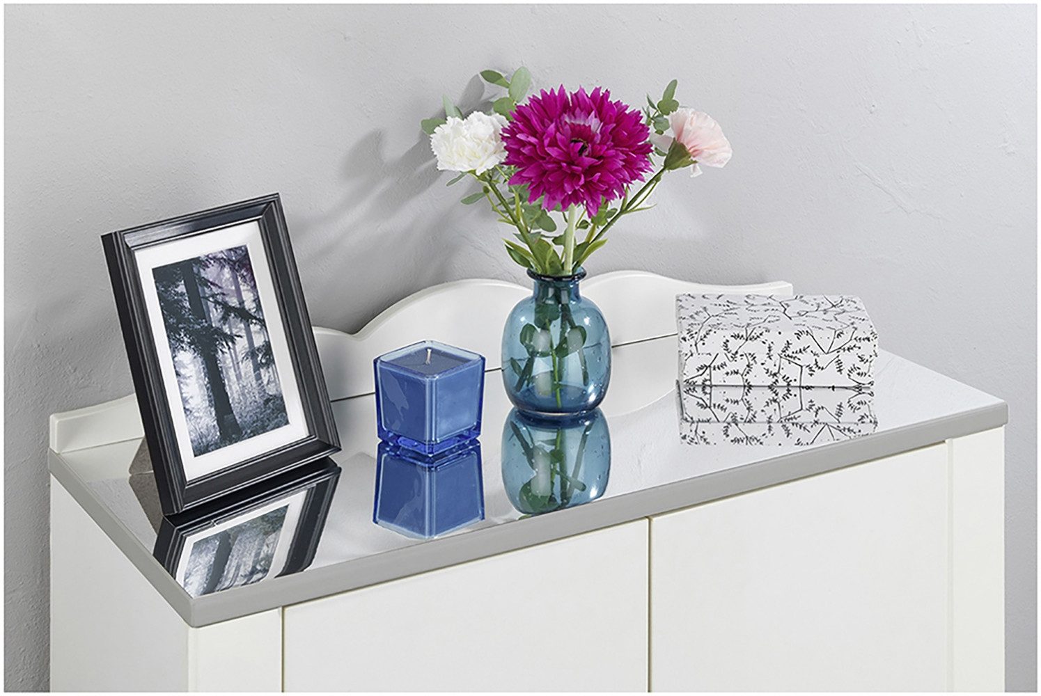 Maximex Decoratiefolie Spiegel-effect folie 150x58 cm, op maat snijden, zelfklevend, voor muur, deur of kast (set, 2 stuks)