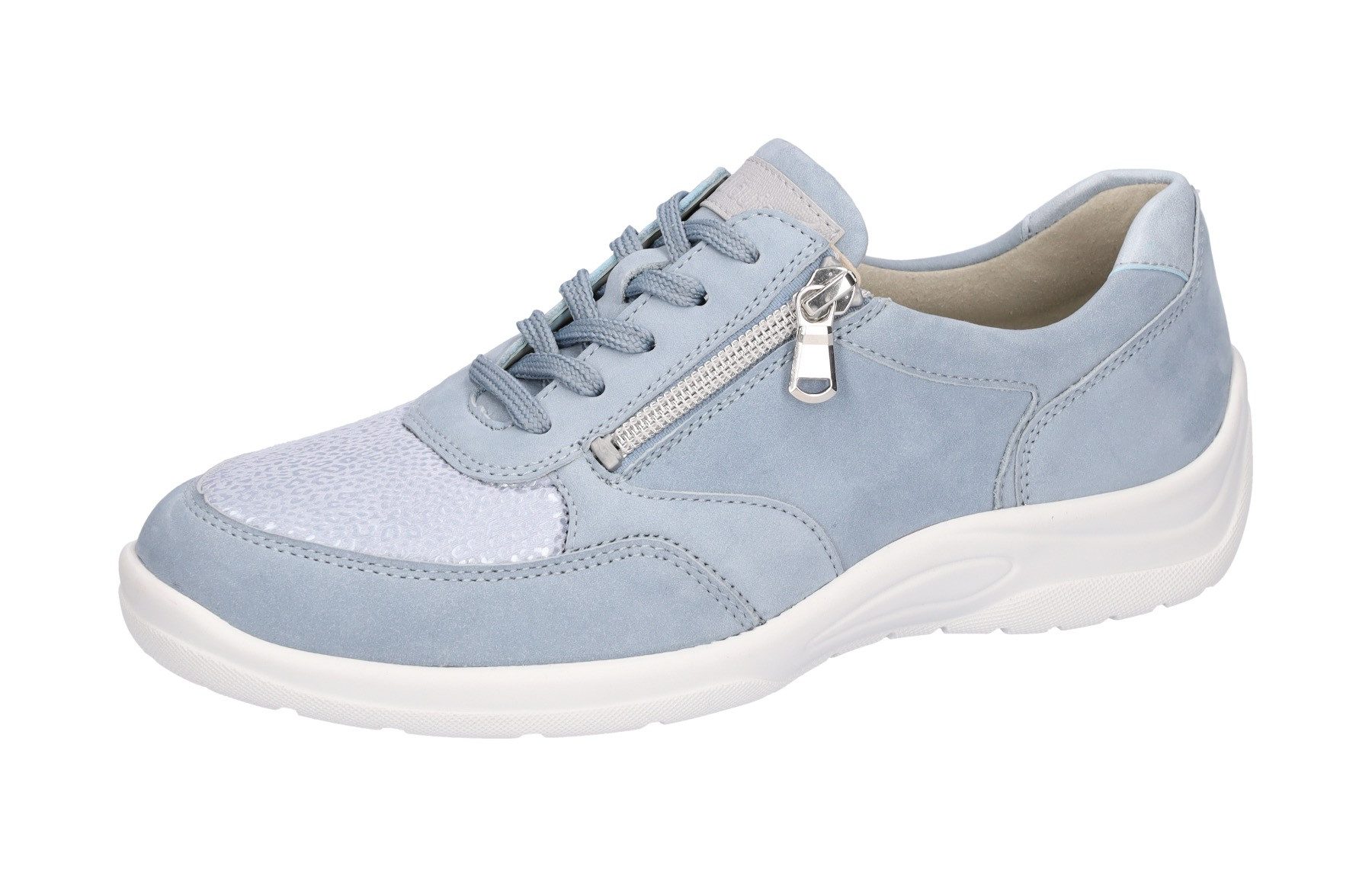 Waldläufer Veterschoenen HESNA , sneaker, lage schoen, vrijetijdsschoen met orthotritt, comfortabele breedte h dames sportieve veterschoenen maat 7,5