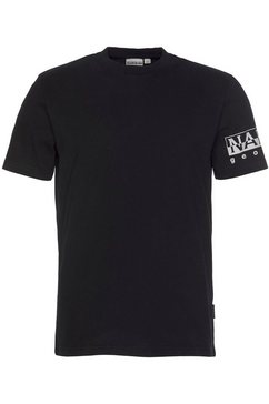 napapijri t-shirt sadas ss met logoprint zwart