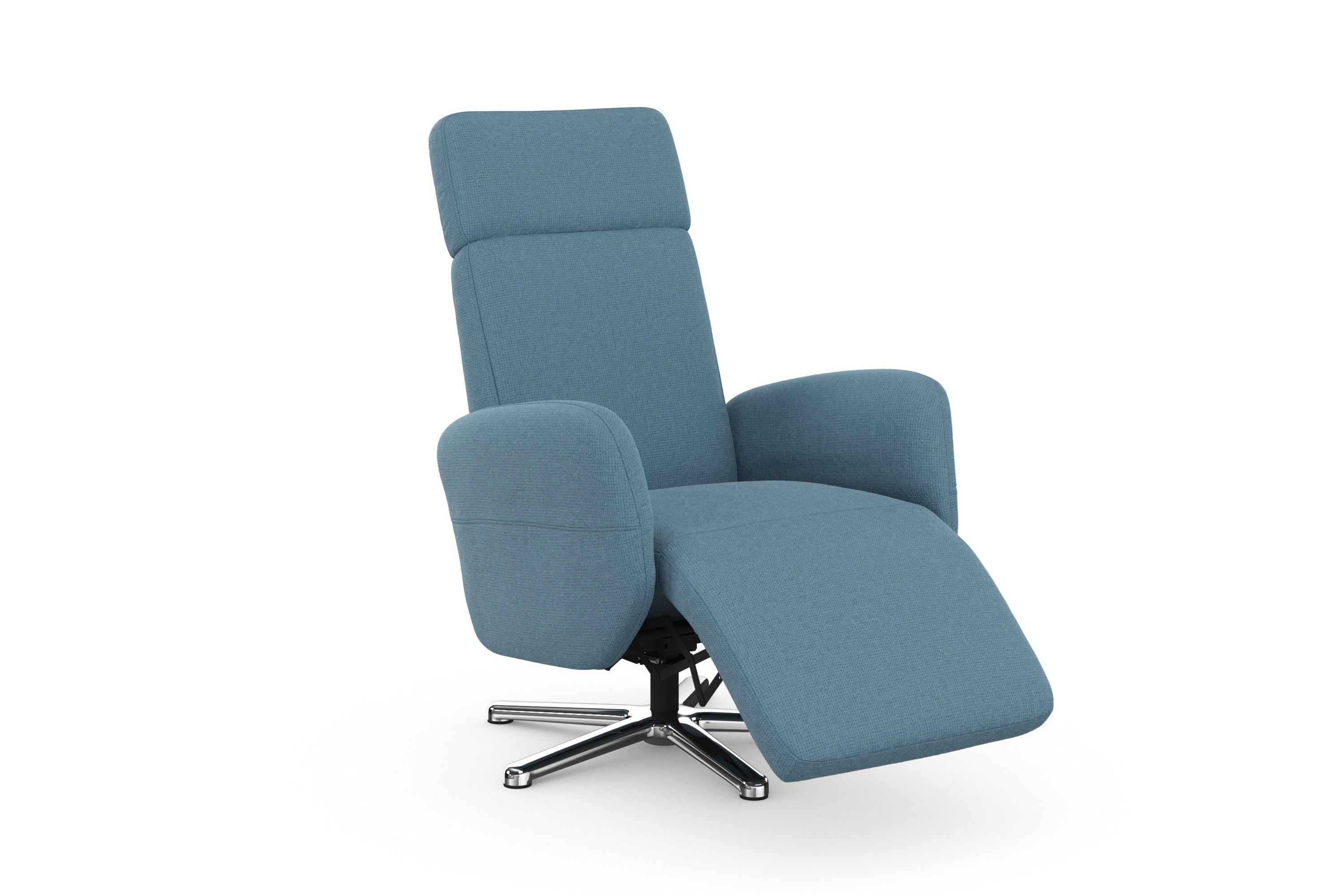 sit&more Relaxfauteuil Grenoble, incl. hoofdsteunverstelling en bekabelde afstandsbediening