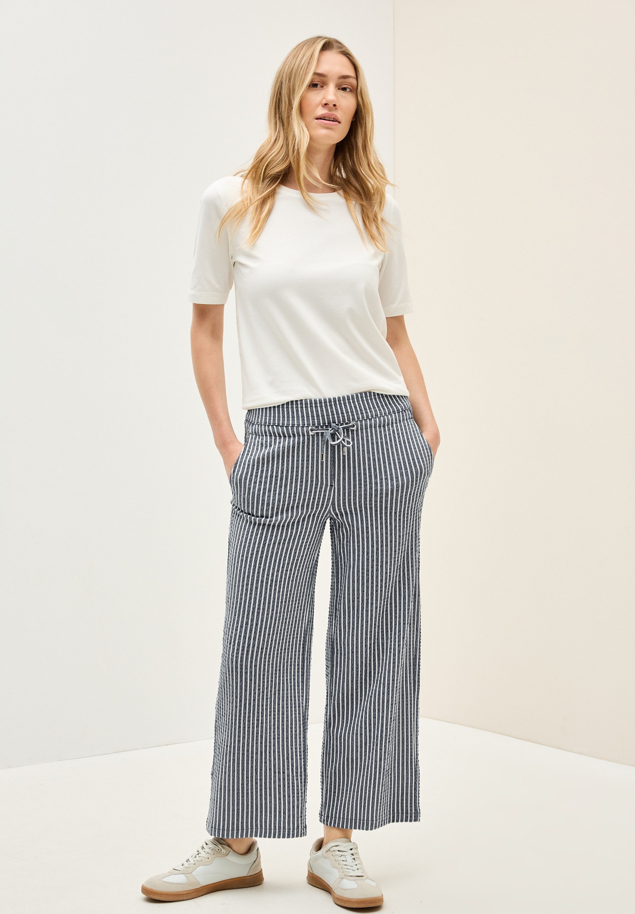 Cecil Stoffen broek Style Neele met streepmotief