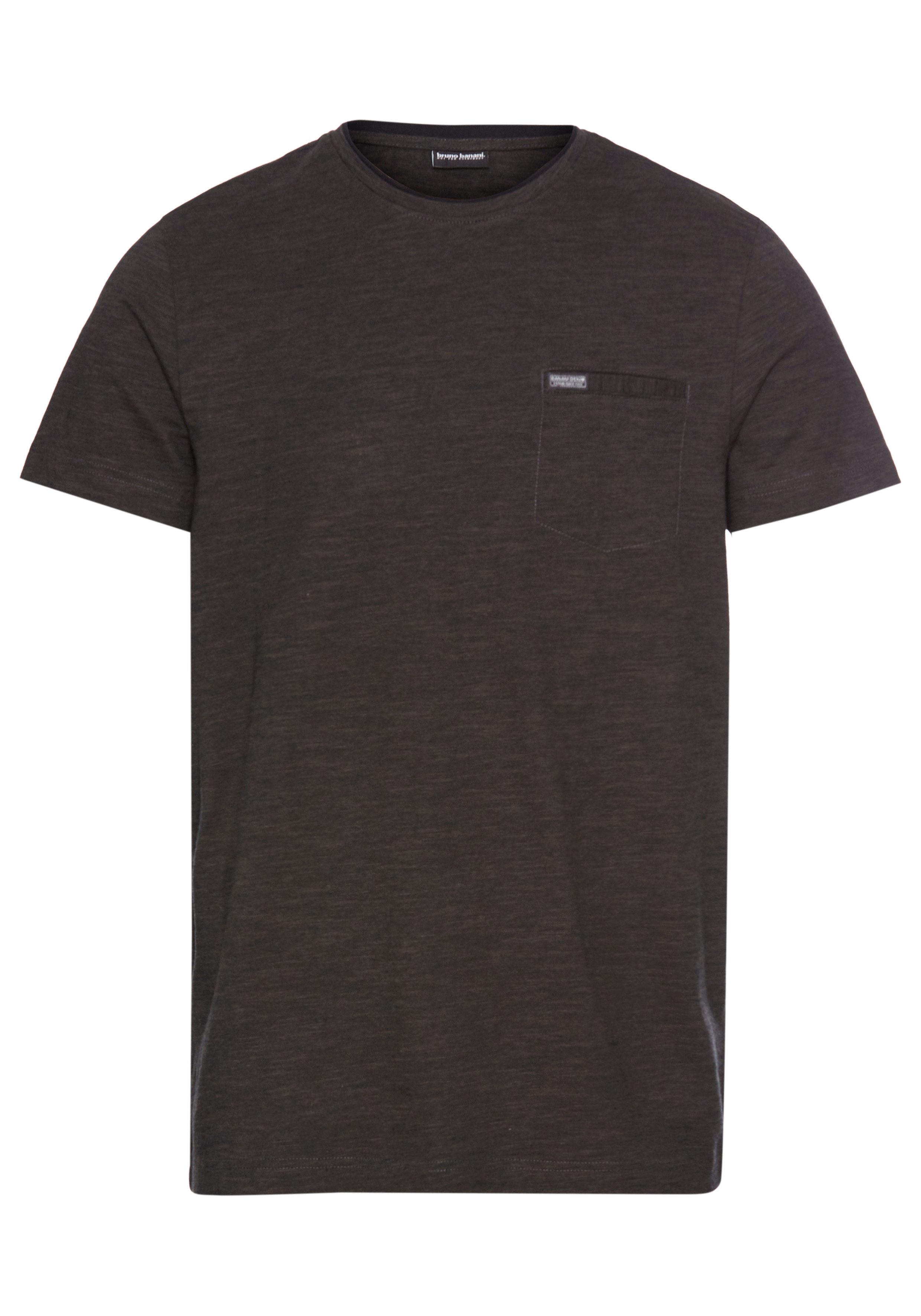Bruno Banani T-shirt Met dubbele kraag en sierborstzak