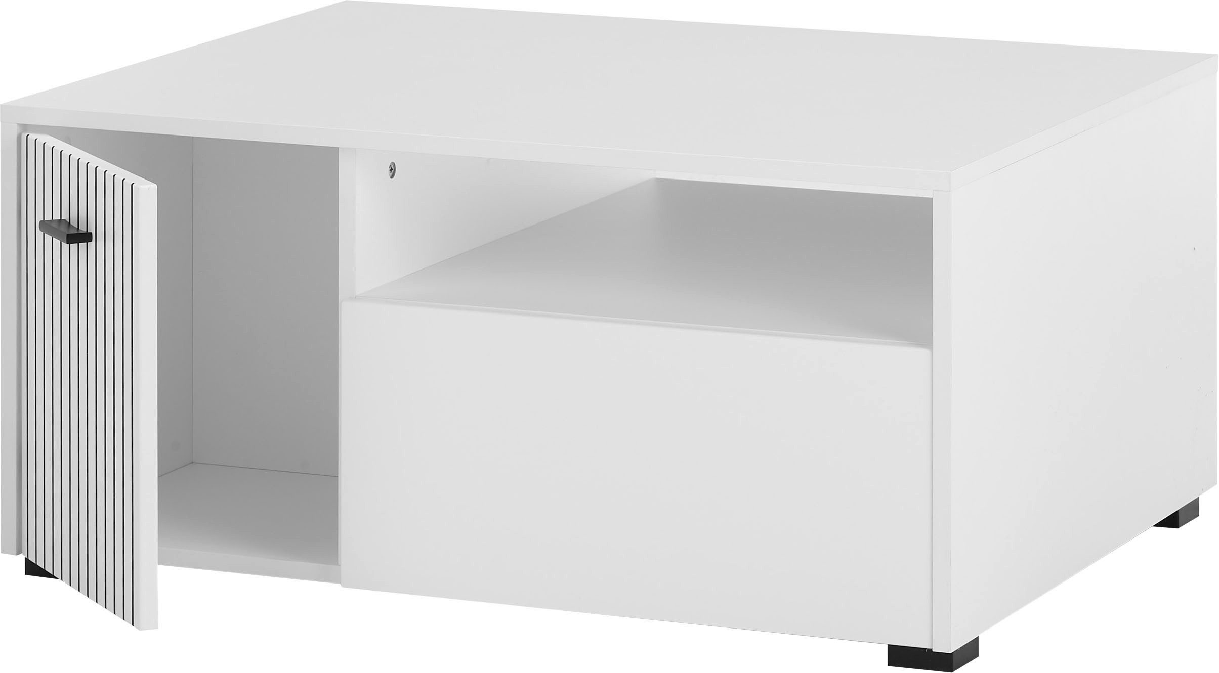 INOSIGN Salontafel Hudson in moderne trendkleur, handgrepen van metaal (zwart), breedte 90 cm