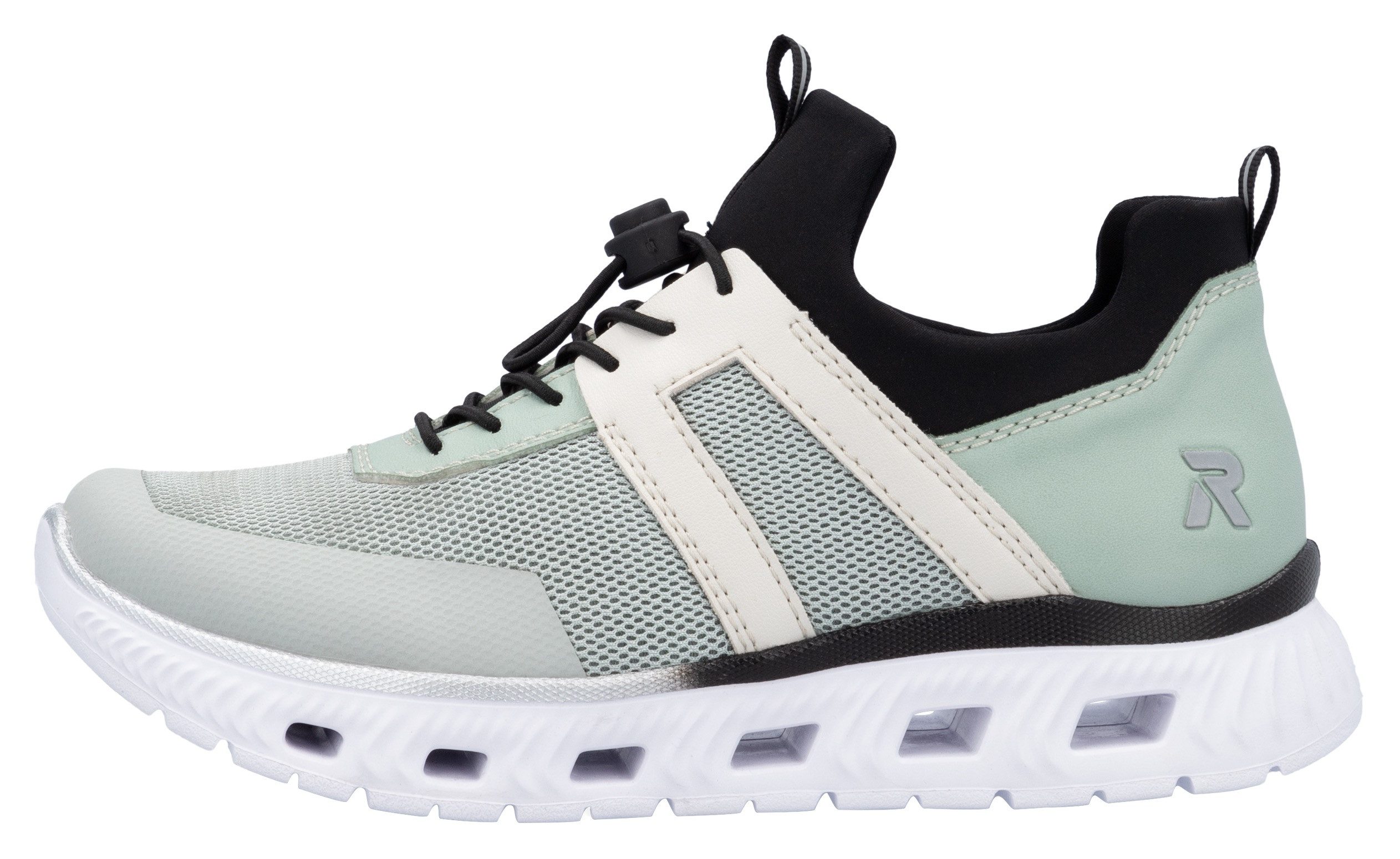 RIEKER Sport Slip-on sneakers Chunky slipper, vrijetijdsschoen in vegan verwerking