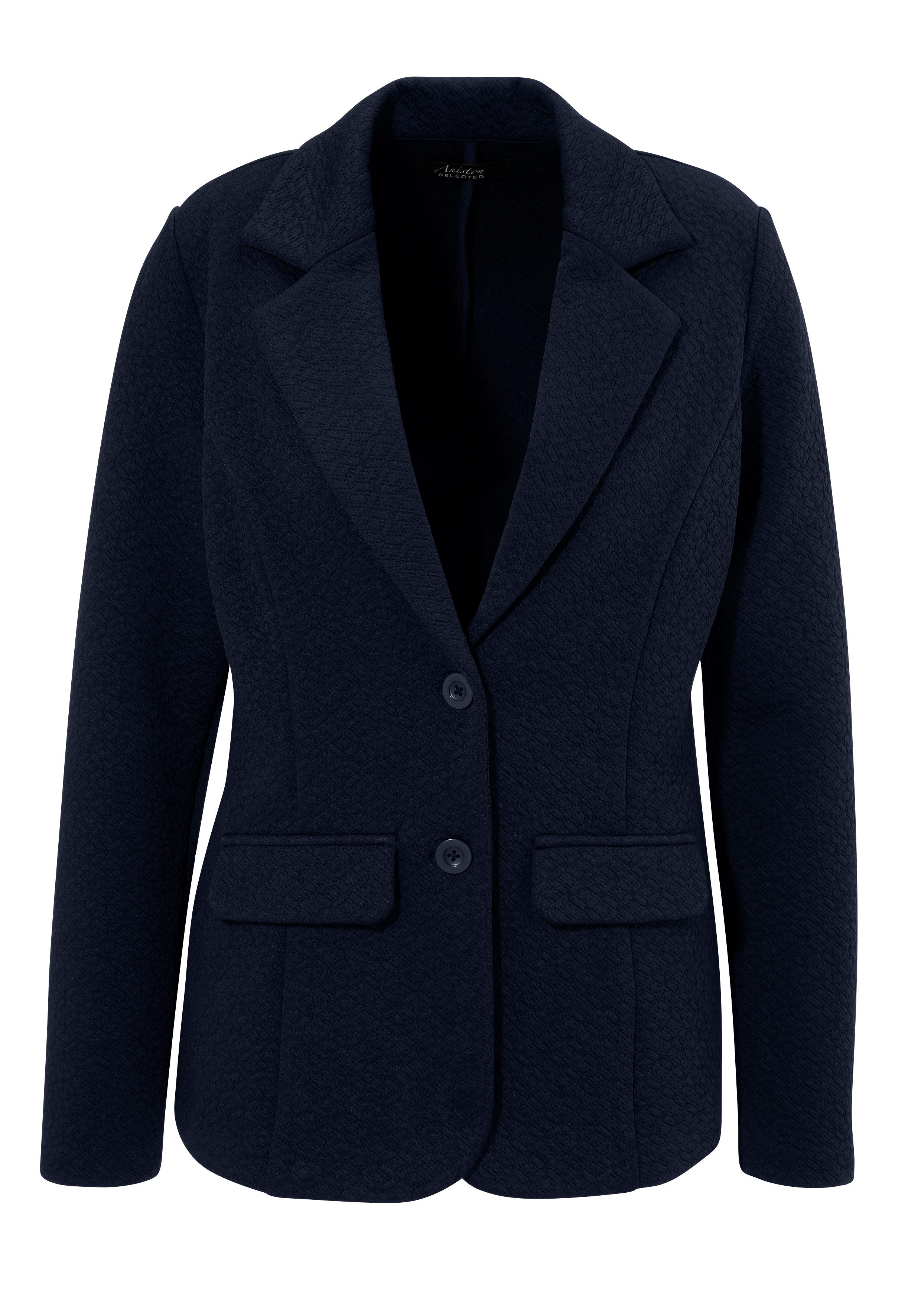 Aniston SELECTED Jerseyblazer met structuurmotief