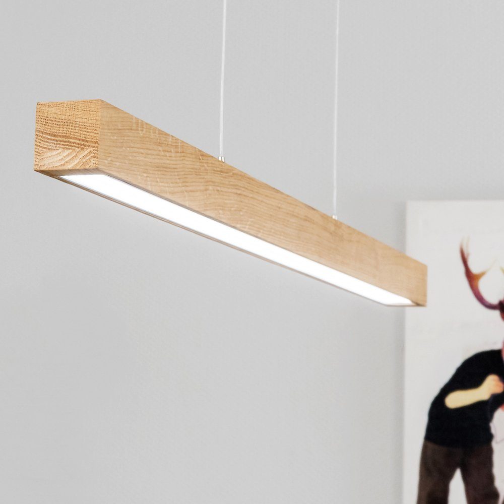 SPOT Light Hanglamp SMAL Hanglamp, eikenhout, met geïntegreerde 24V-ledmodule, touch dimmer