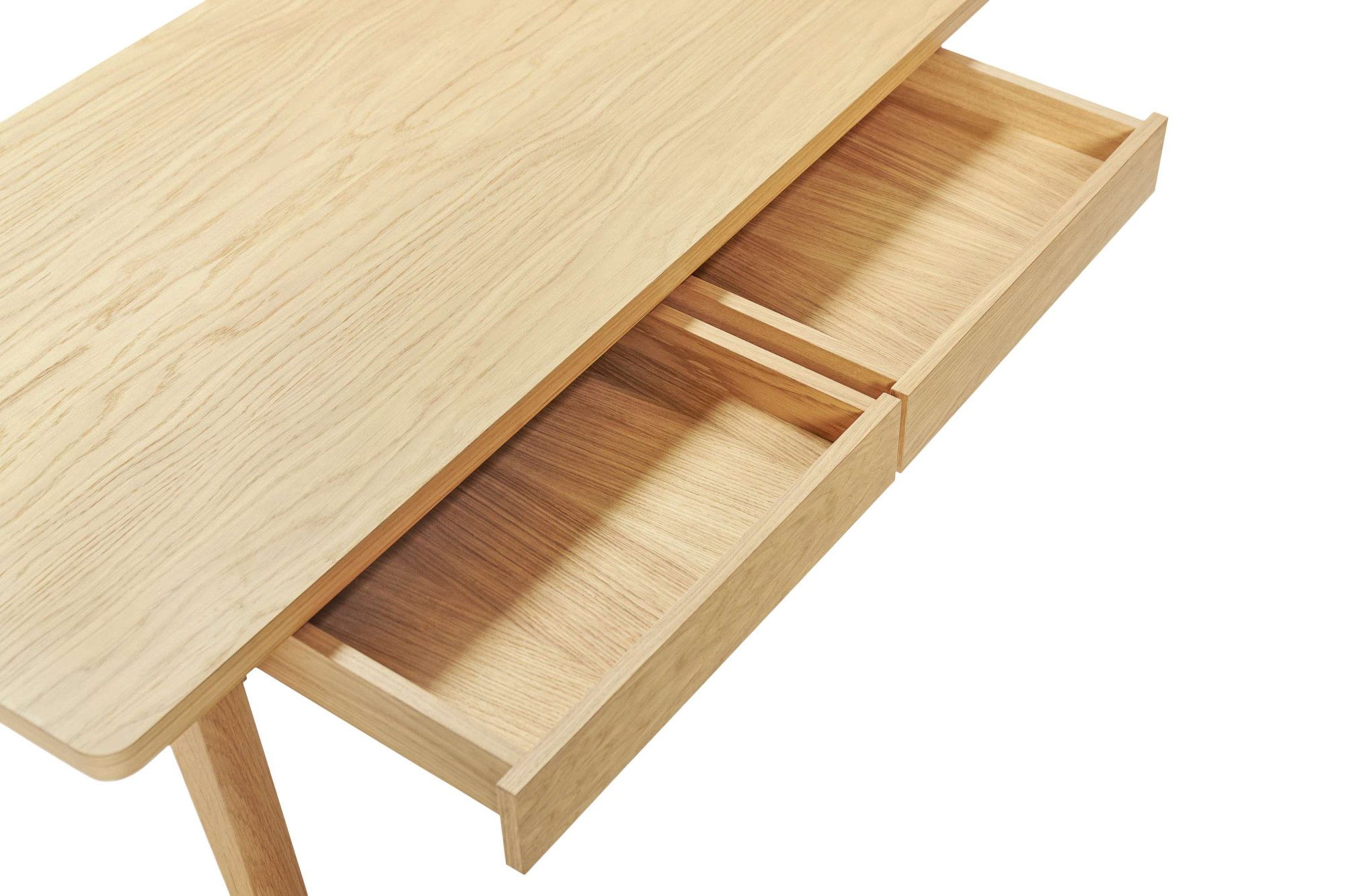Woodman Salontafel NICE Breedte 120 cm, met 2 lades, echt houtfineer van eiken