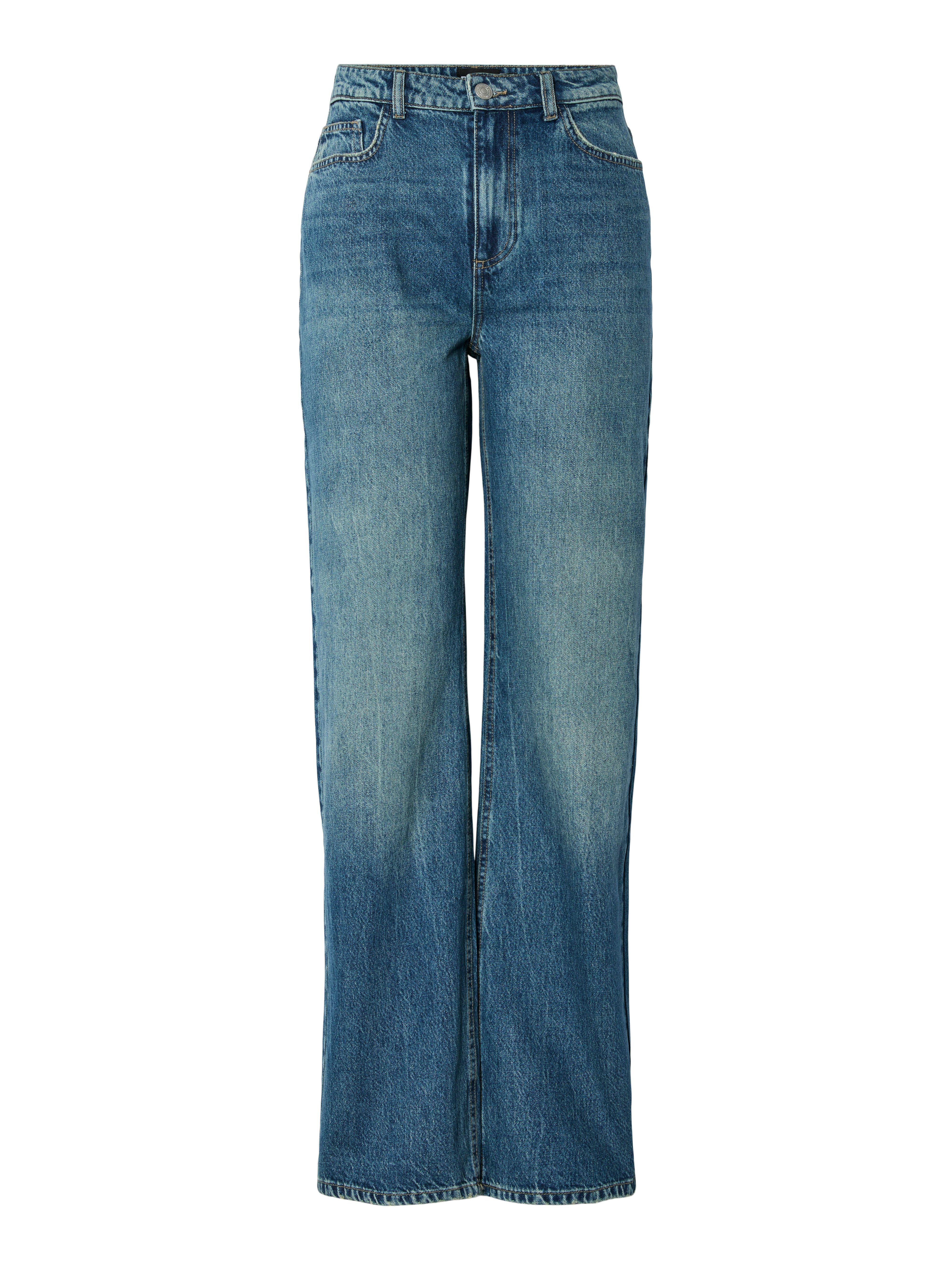 pieces High-waist jeans PCKATE HW STRAIGHT JEANS MB NOOS BC