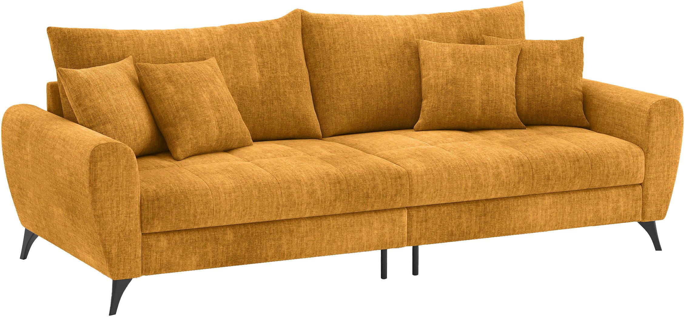Mr. Couch Megabank Blackburn II Met koudschuimvering tot 140 kg belastbaar geel, xxl banken