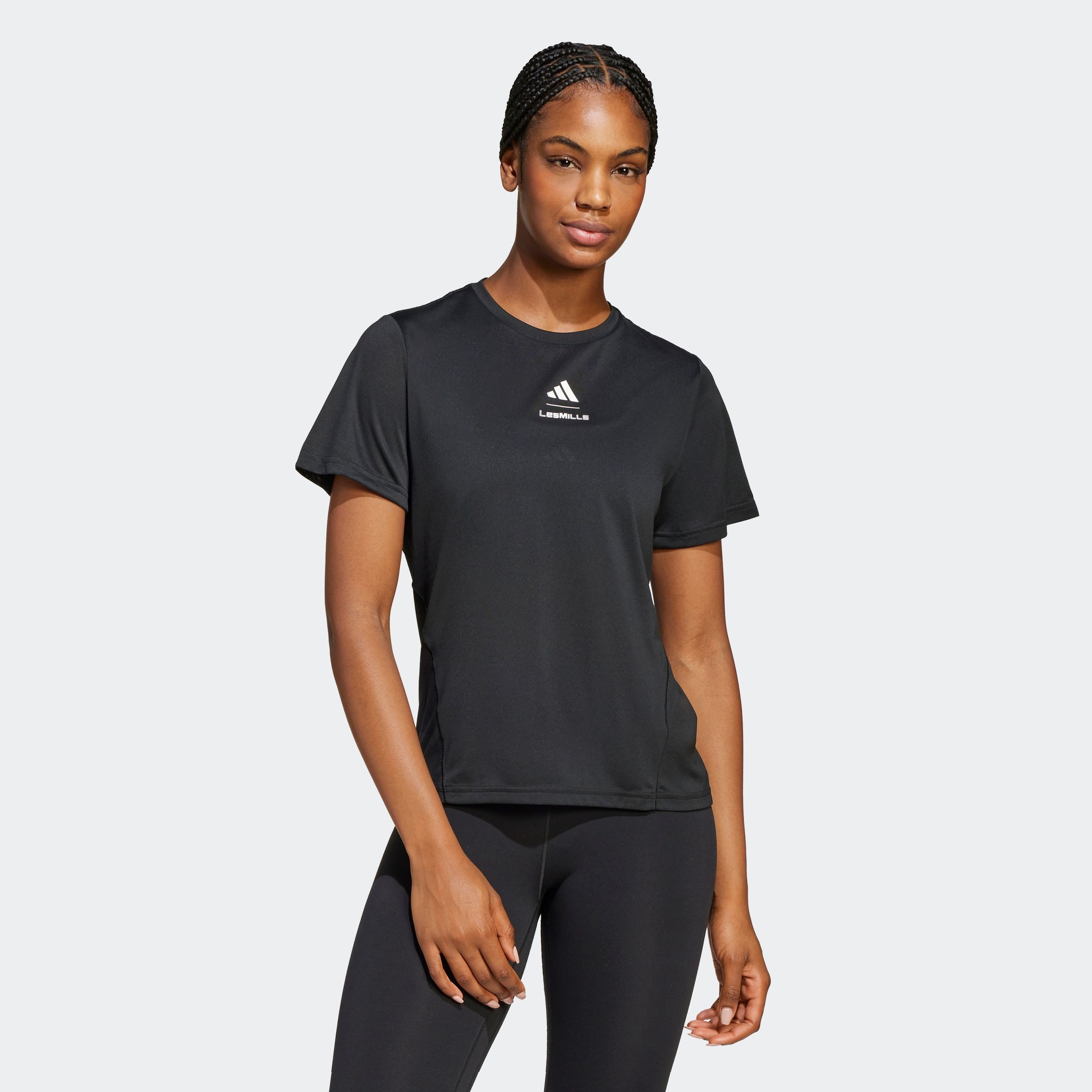 adidas Performance T-shirt W LM G T dames tops maat S zwart