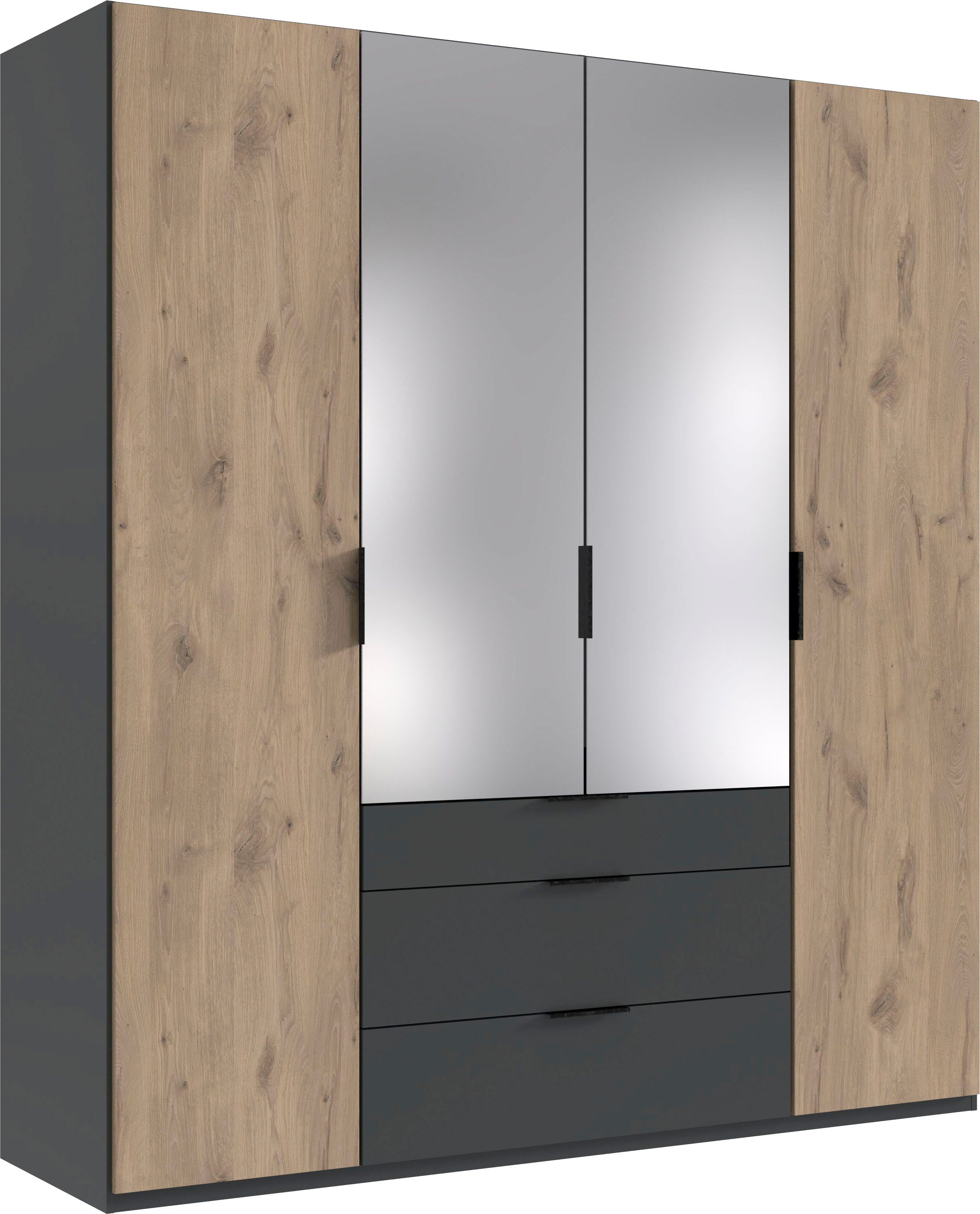 Wimex Draaideurkast Burgos by fresh to go met extra grote lades, met spiegeldeuren