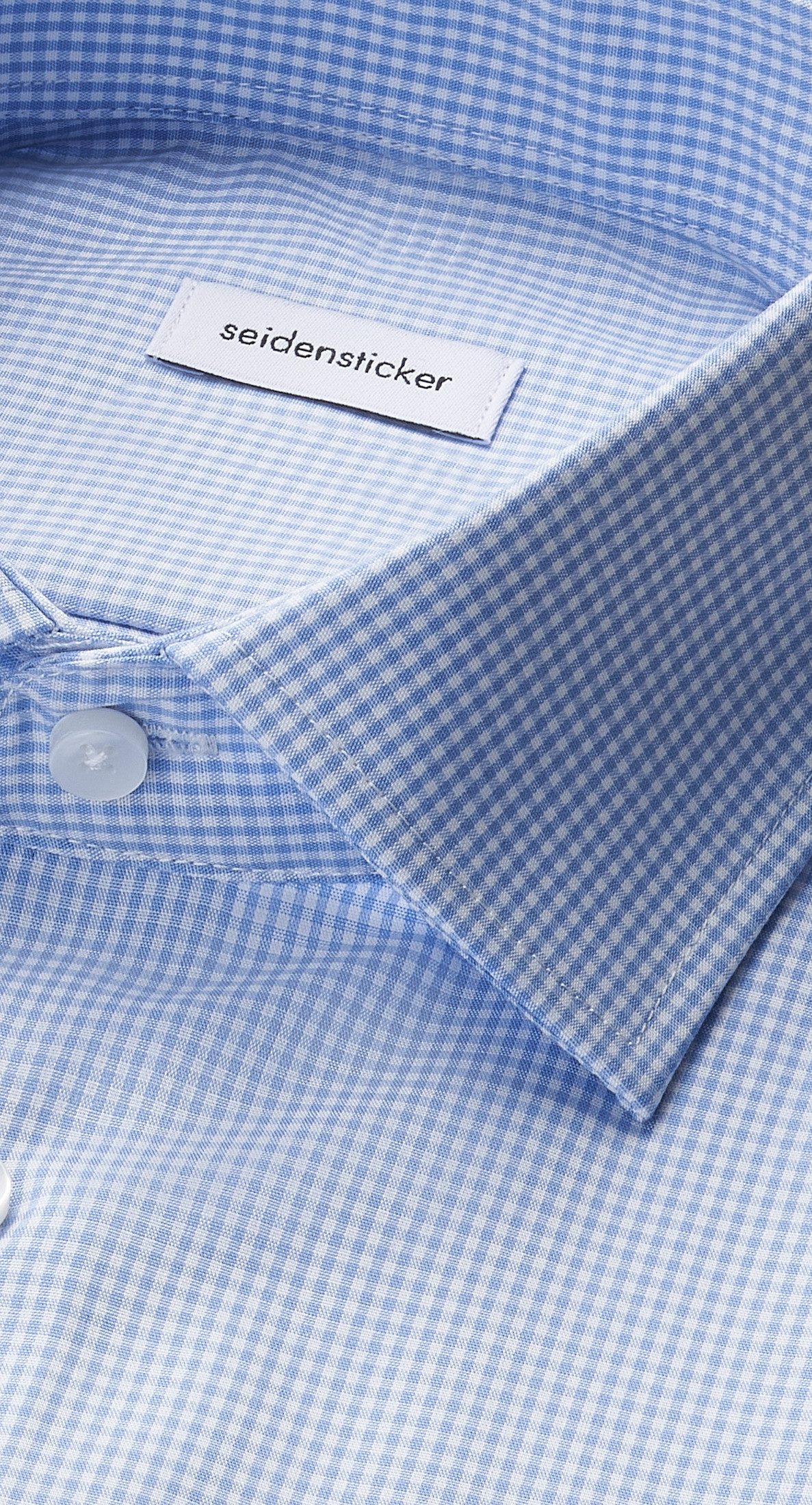 seidensticker Businessoverhemd Zwarte roos Regular 1/1 Kentkraag ruit
