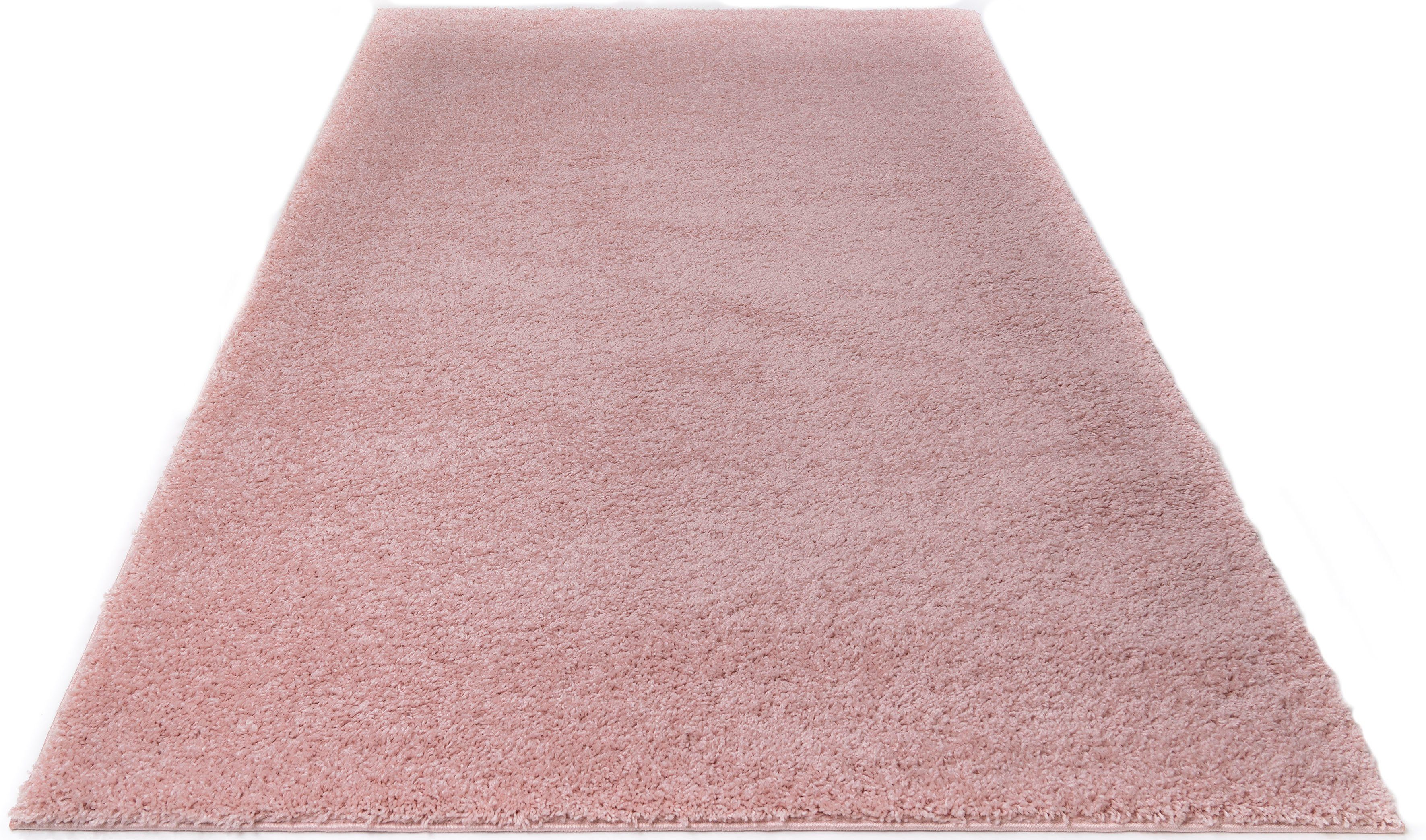 Bruno Banani Hoogpolig vloerkleed Shaggy Soft geweven, uni kleuren, bijzonder zacht en knuffelig, klantenfavoriet