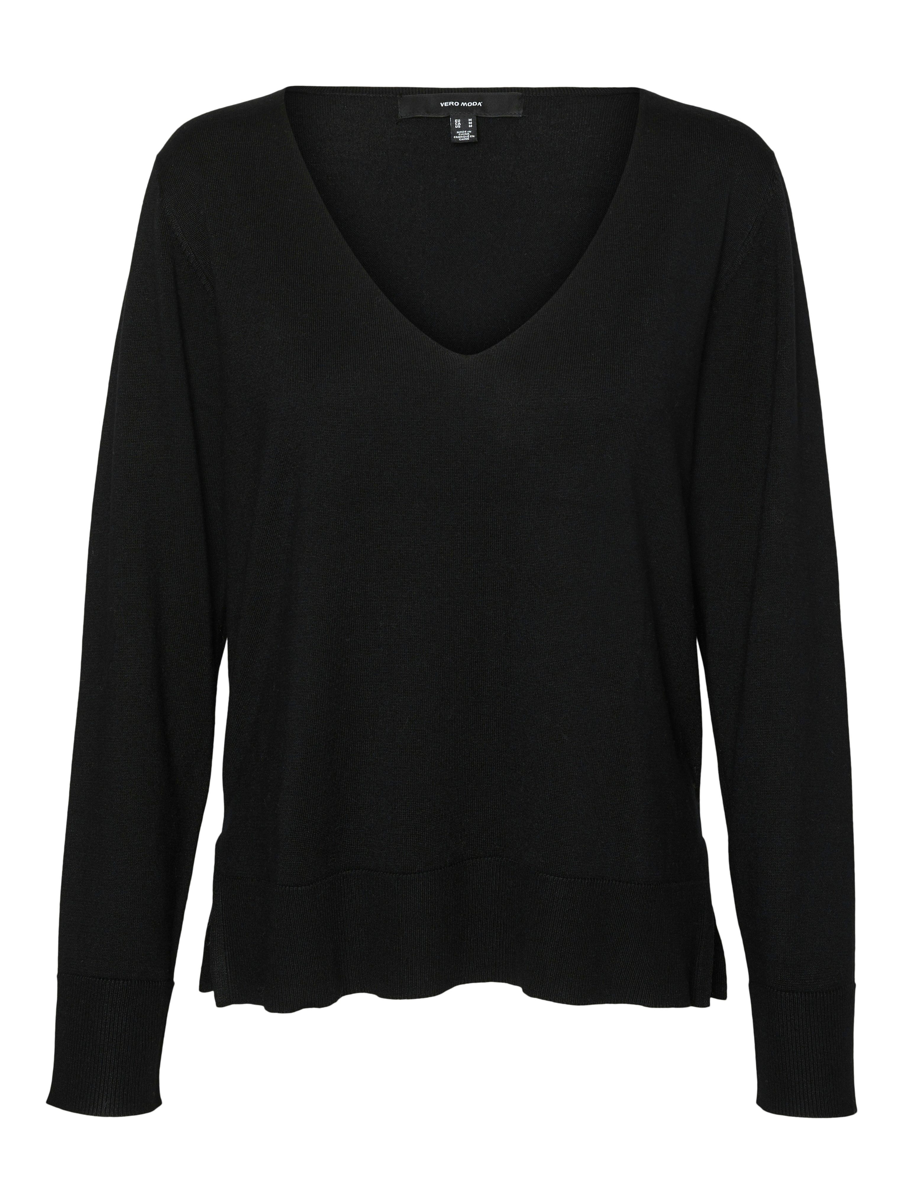 Vero Moda Gebreide trui VMSILJE LS V-NECK PULLOVER GA NOOS