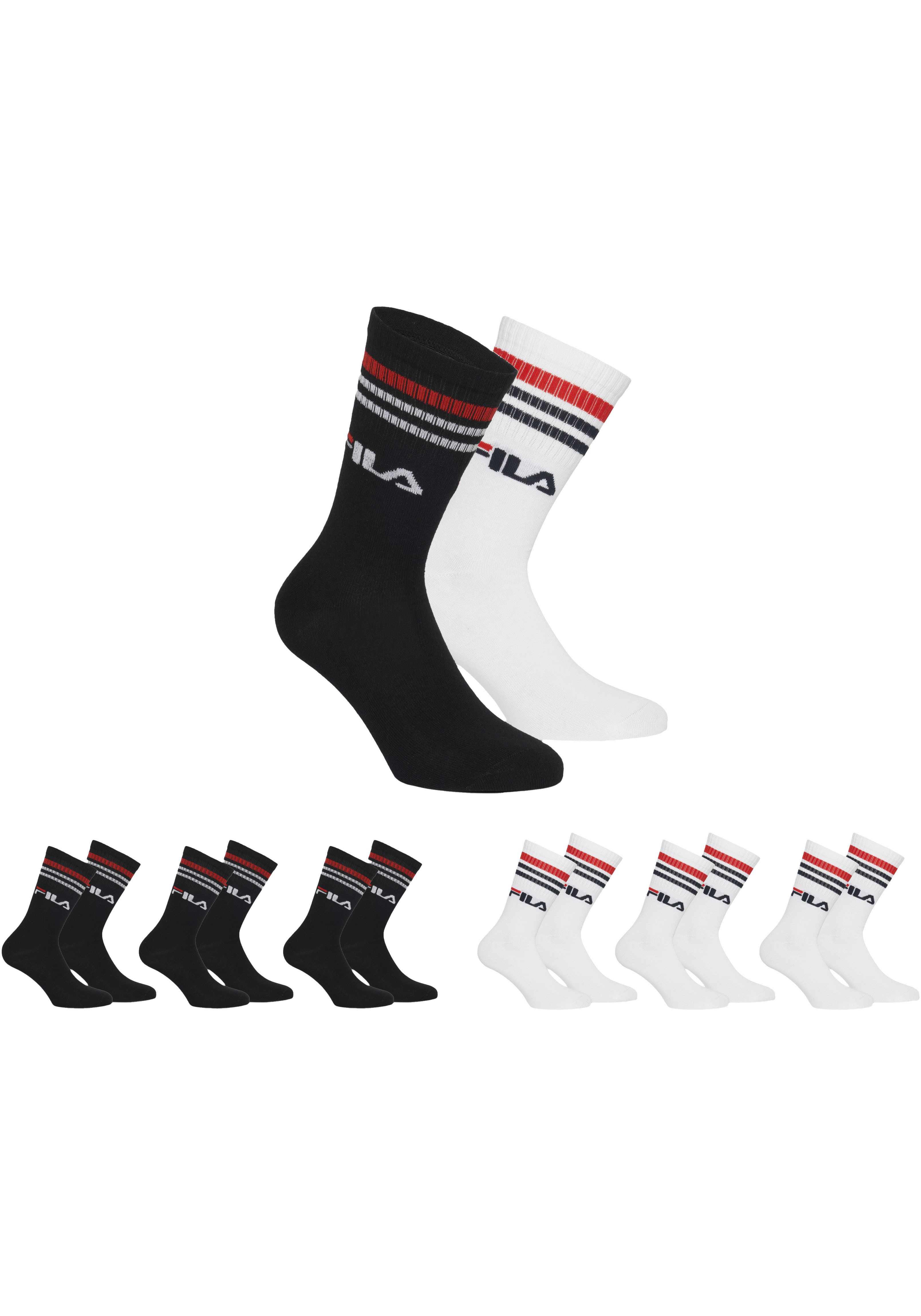Fila Sportsokken UNISEX LIFESTYLE PLAIN SOCKS (6 paar)