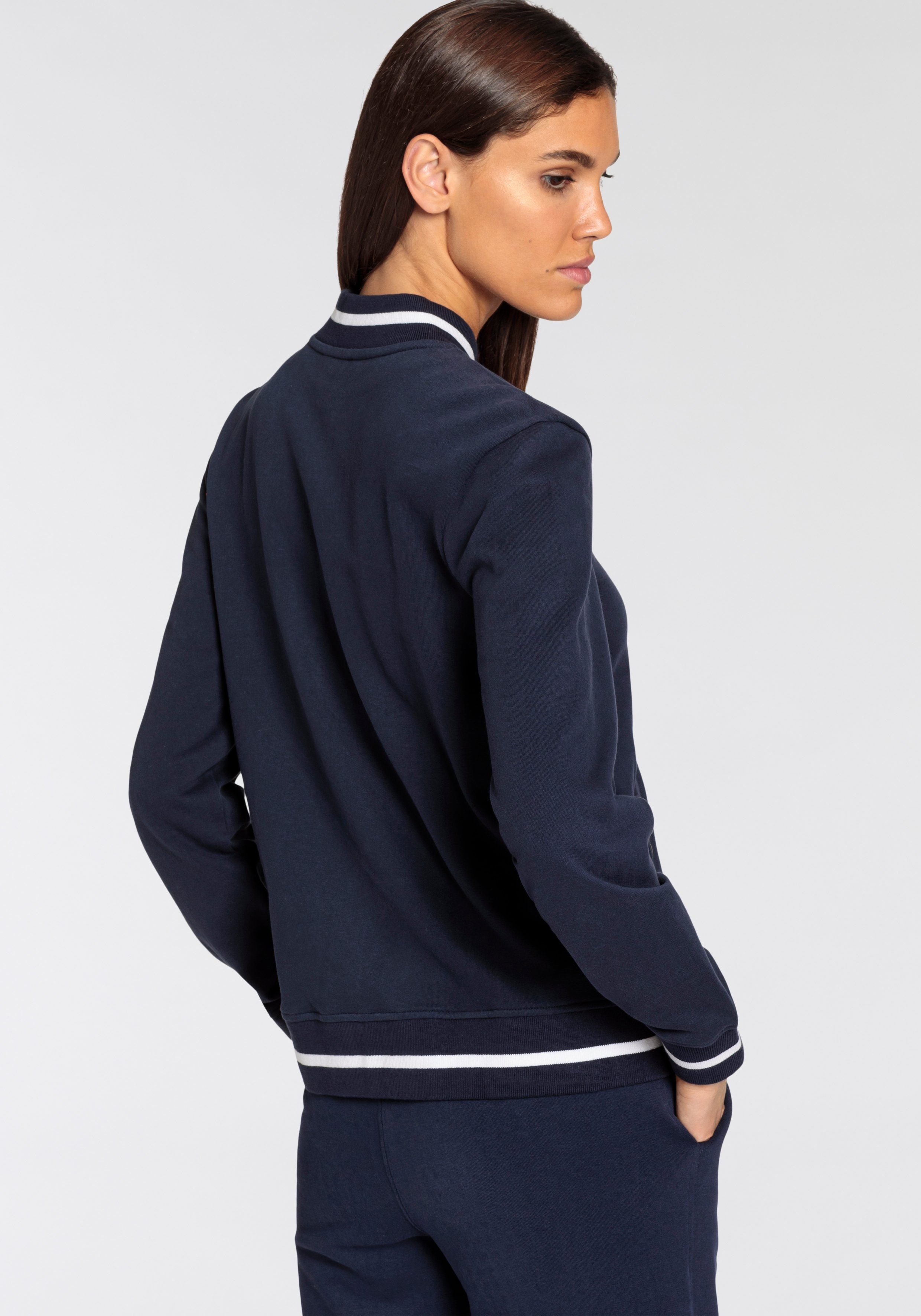 DELMAO Sweatshirt - jas met drukknopen in een sportieve stijl