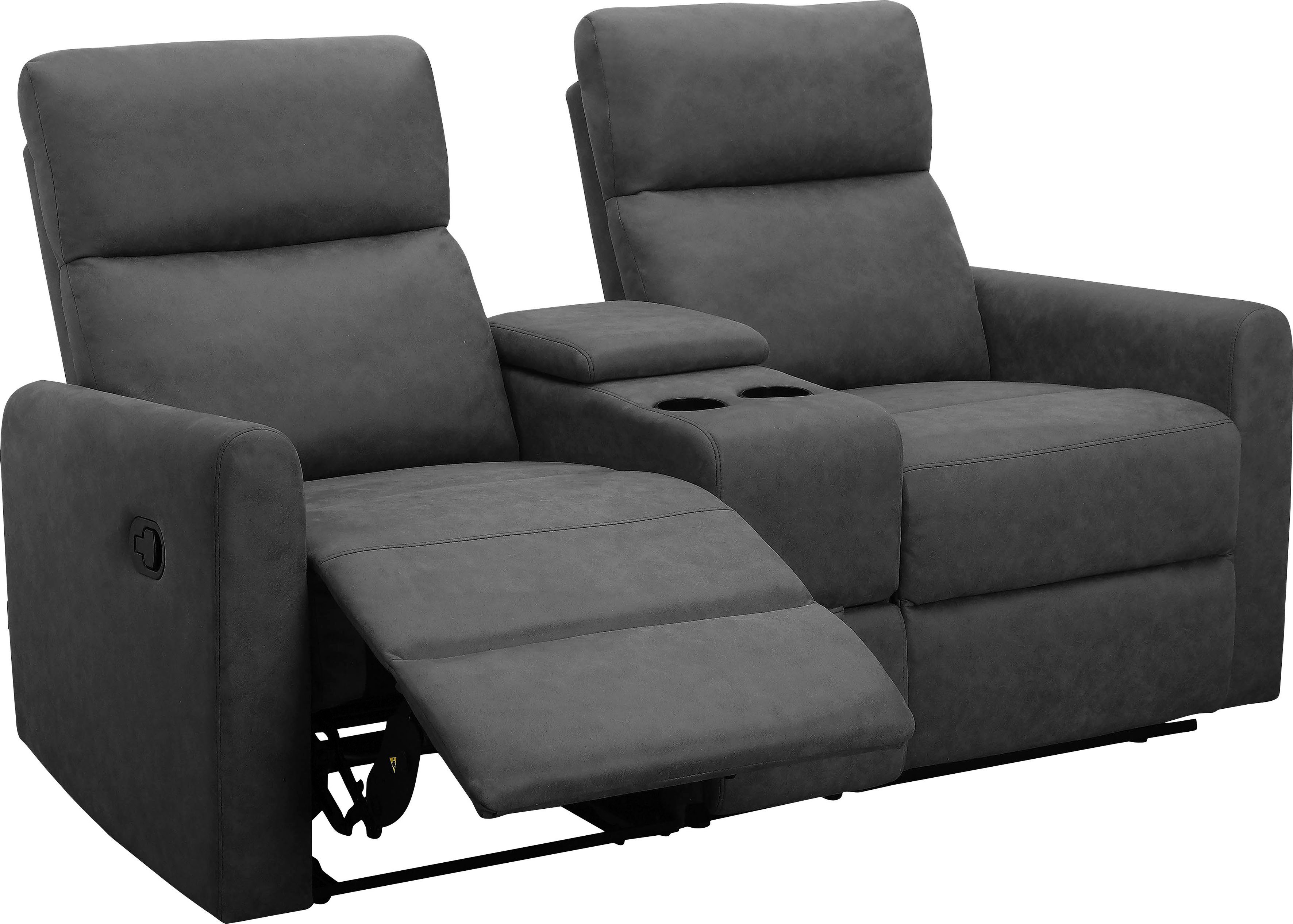 Home affaire 2-zitsbank Daoulas, 2-zits bioscoopbank, TV-fauteuil, multimedia bank