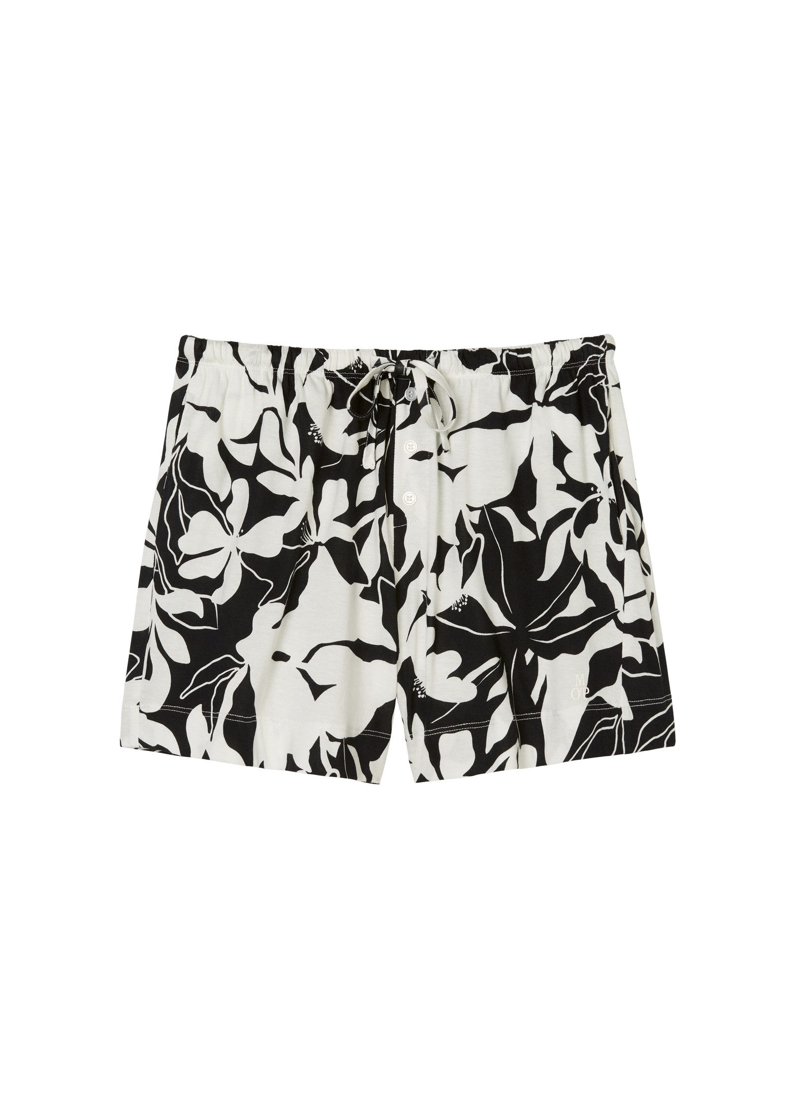 Marc O'Polo Short Mix & Match Cotton Modal Jersey Met allover print, in losse regular fit