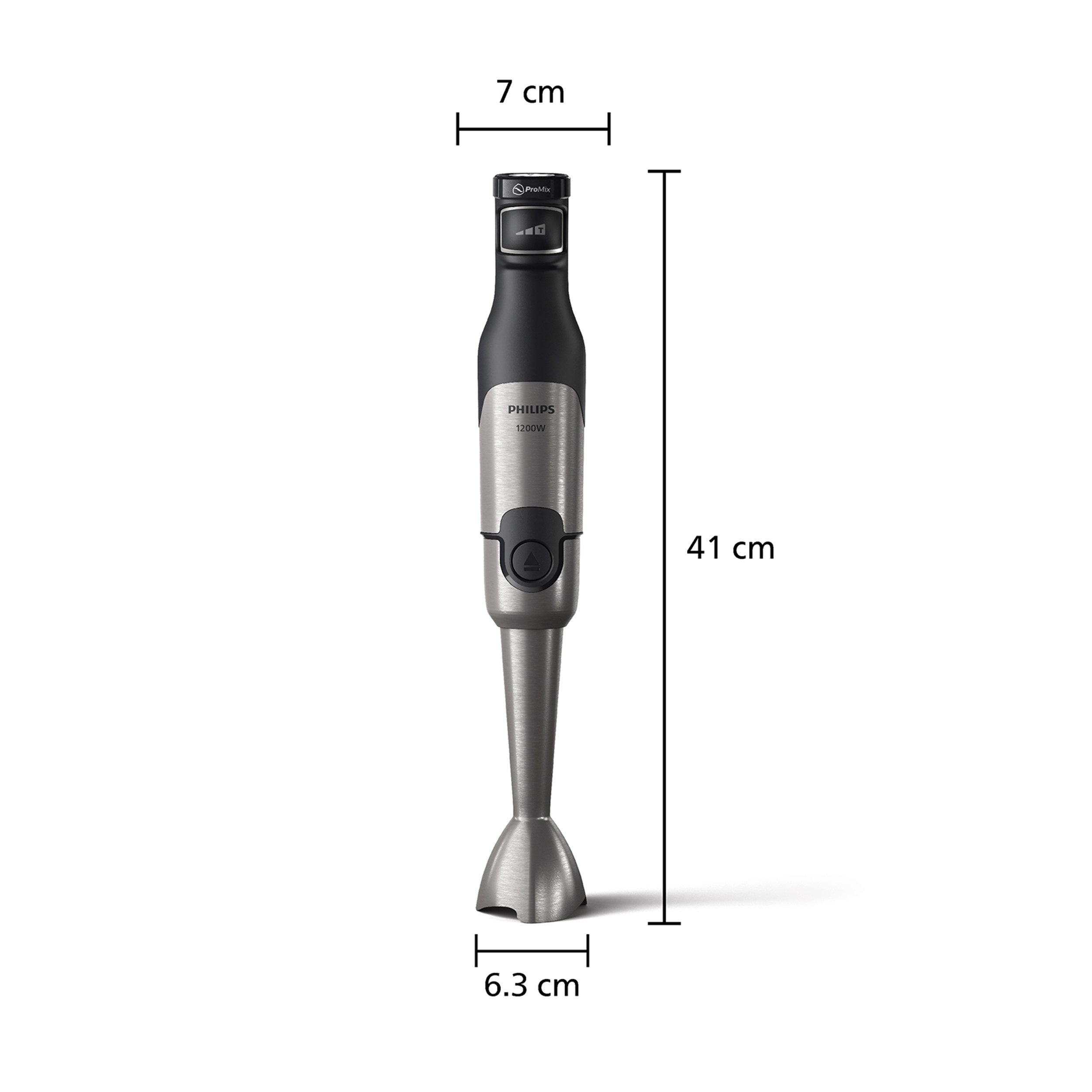 Philips Staafmixer HR2682/00 5000 Series, met ProMix-technologie Beker en garde-opzetstuk, roestvrij staal/zwart