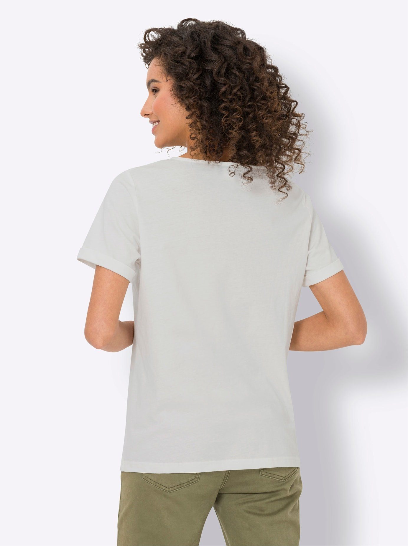 heine Shirt met V-hals T-shirt (1-delig)