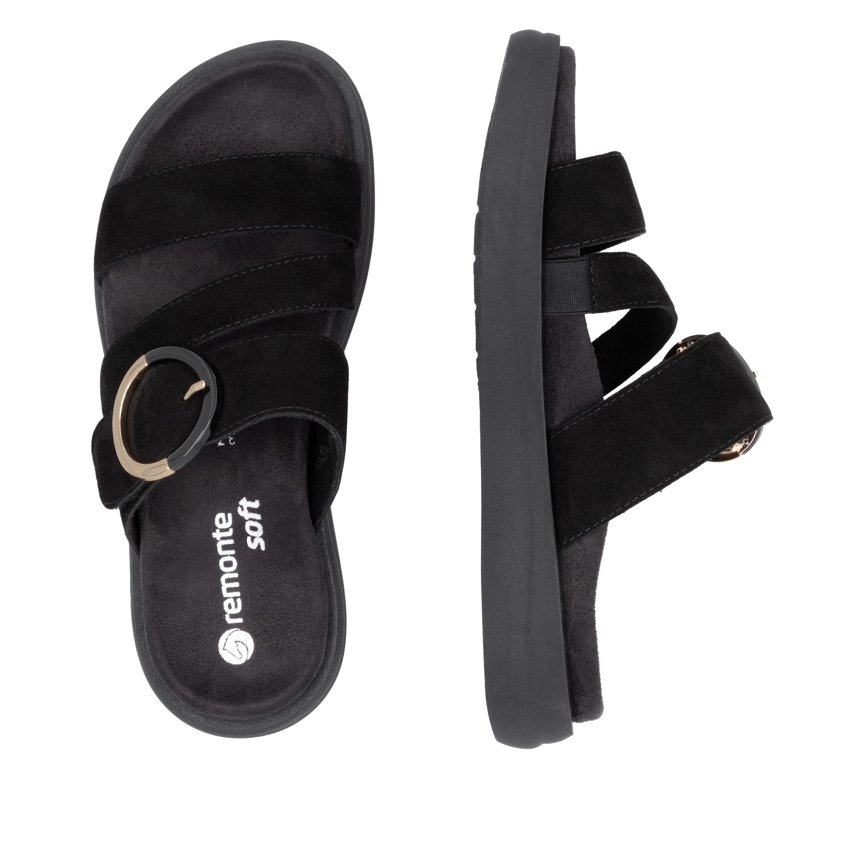 Remonte Slippers , zomer schoen, instapschoen, comfort schoen met grote decoratieve gesp