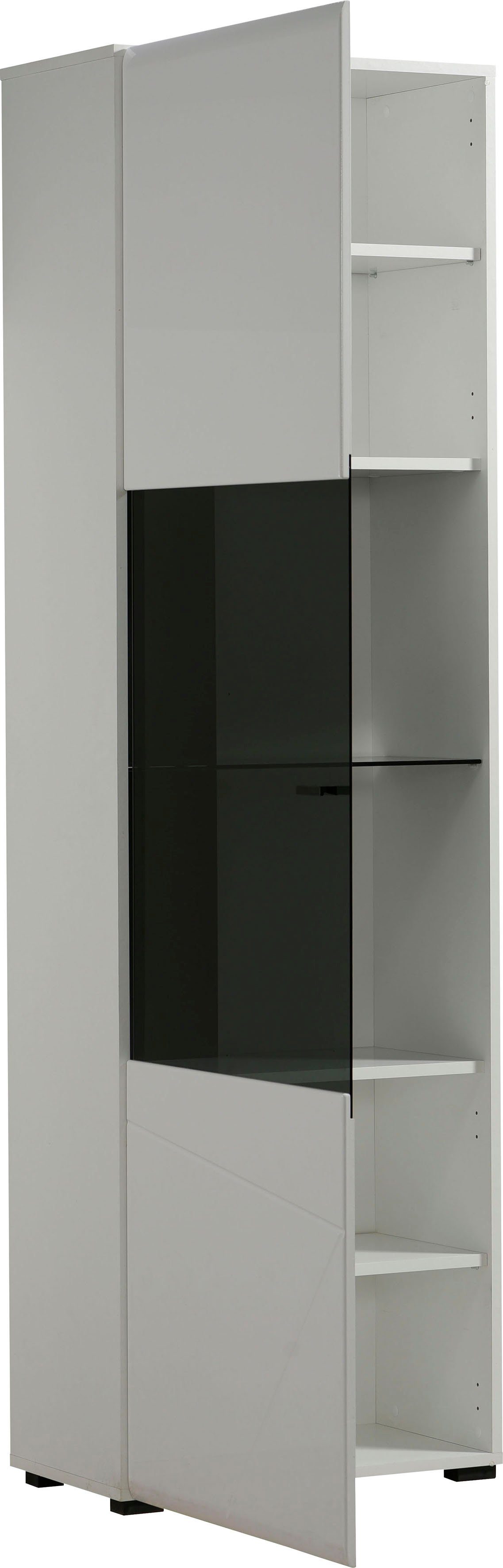 INOSIGN Vitrinekast Trentino Hoogte ca. 190 cm, soft-closefunctie, hoogglansfronten