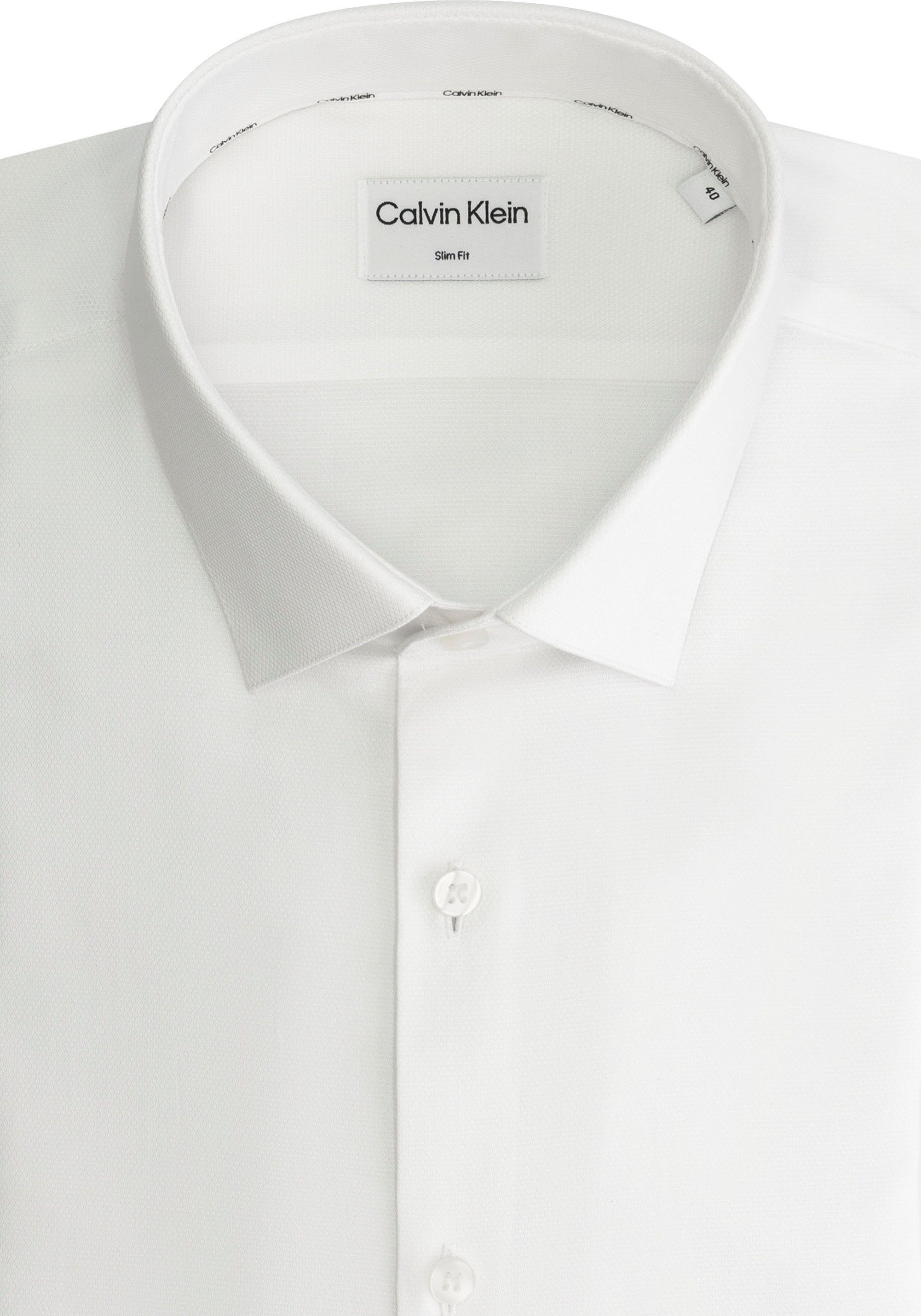 Calvin Klein Overhemd met lange mouwen TONAL STRUCTURE SLIM SHIRT