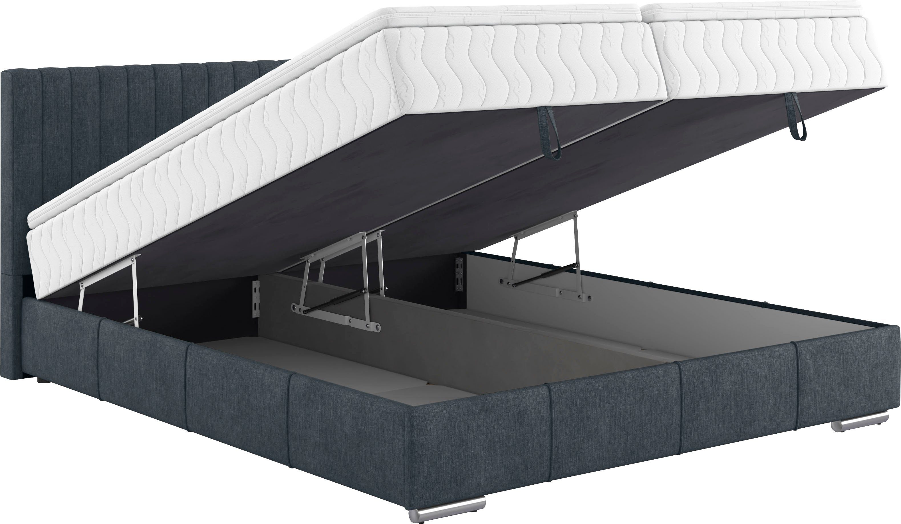 Mr. Couch Boxspring Thor met bedbodem, incl. matras, topverkoper Topmatras en sierkussen, in verschillende hardheden beschikbaar