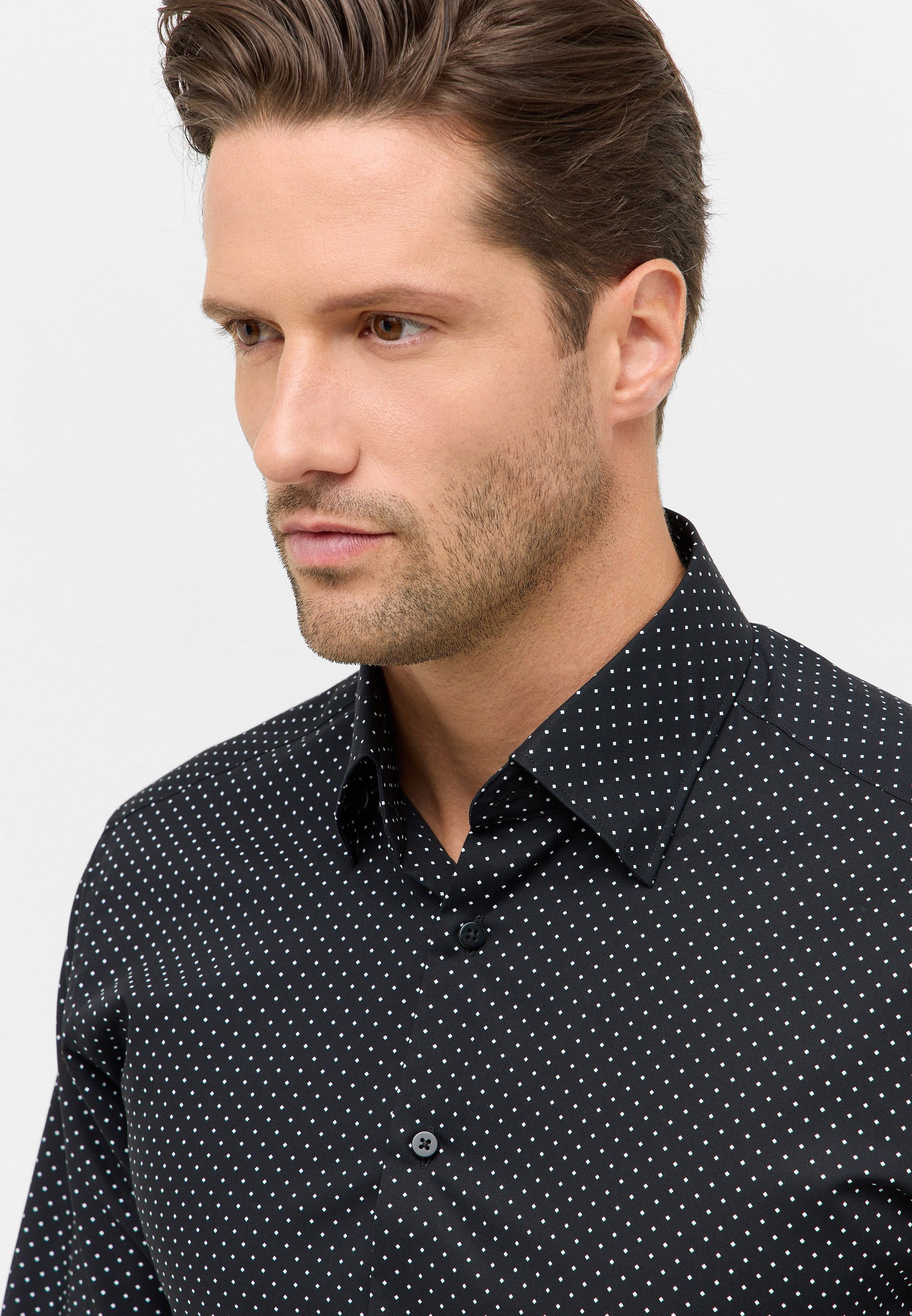 Eterna Overhemd met lange mouwen MODERN FIT NON IRON (strijkvrij)