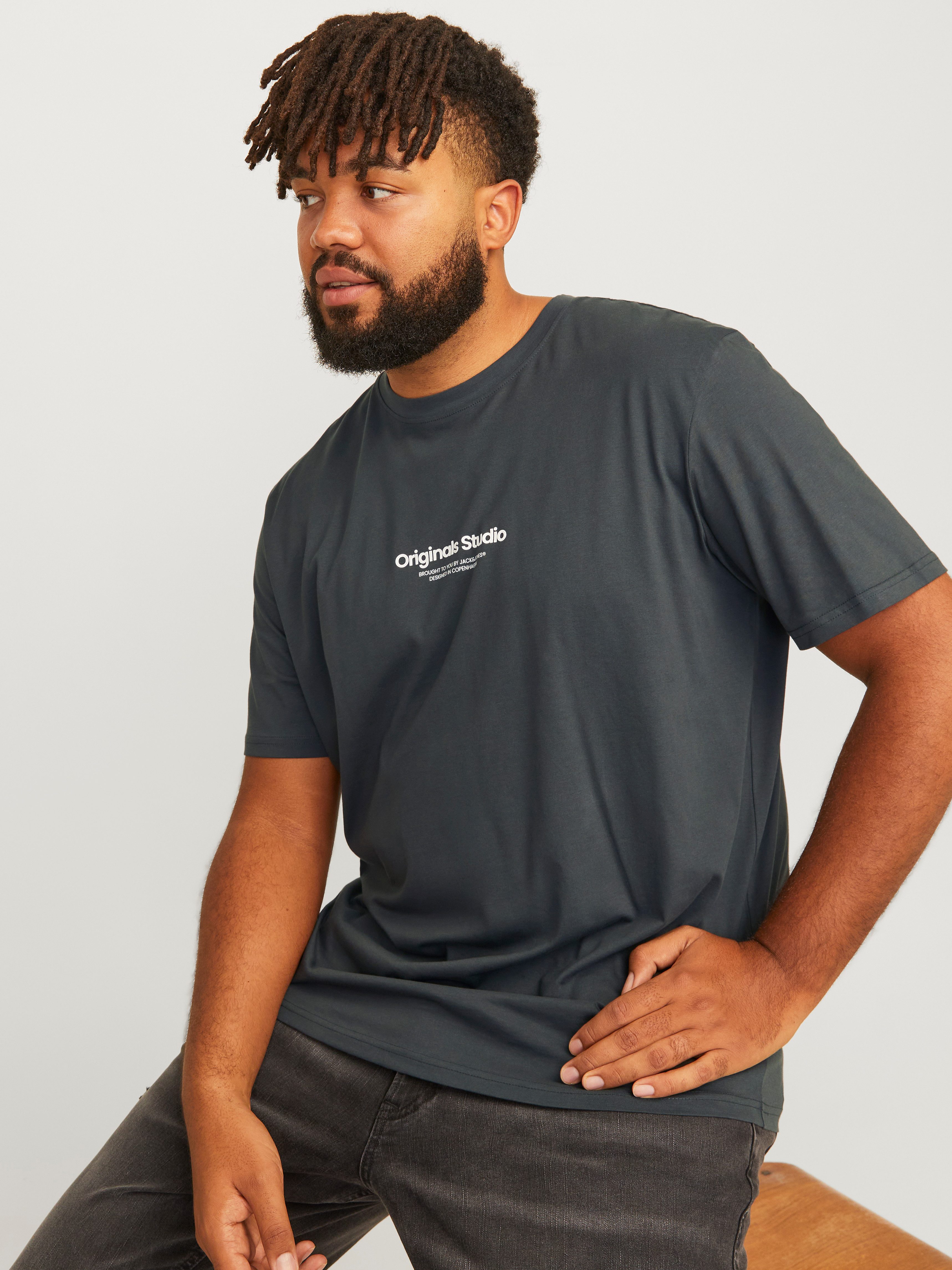 Jack & Jones PlusSize Shirt met korte mouwen JORVESTERBRO TEE SS CREW NECK NOOS PLS
