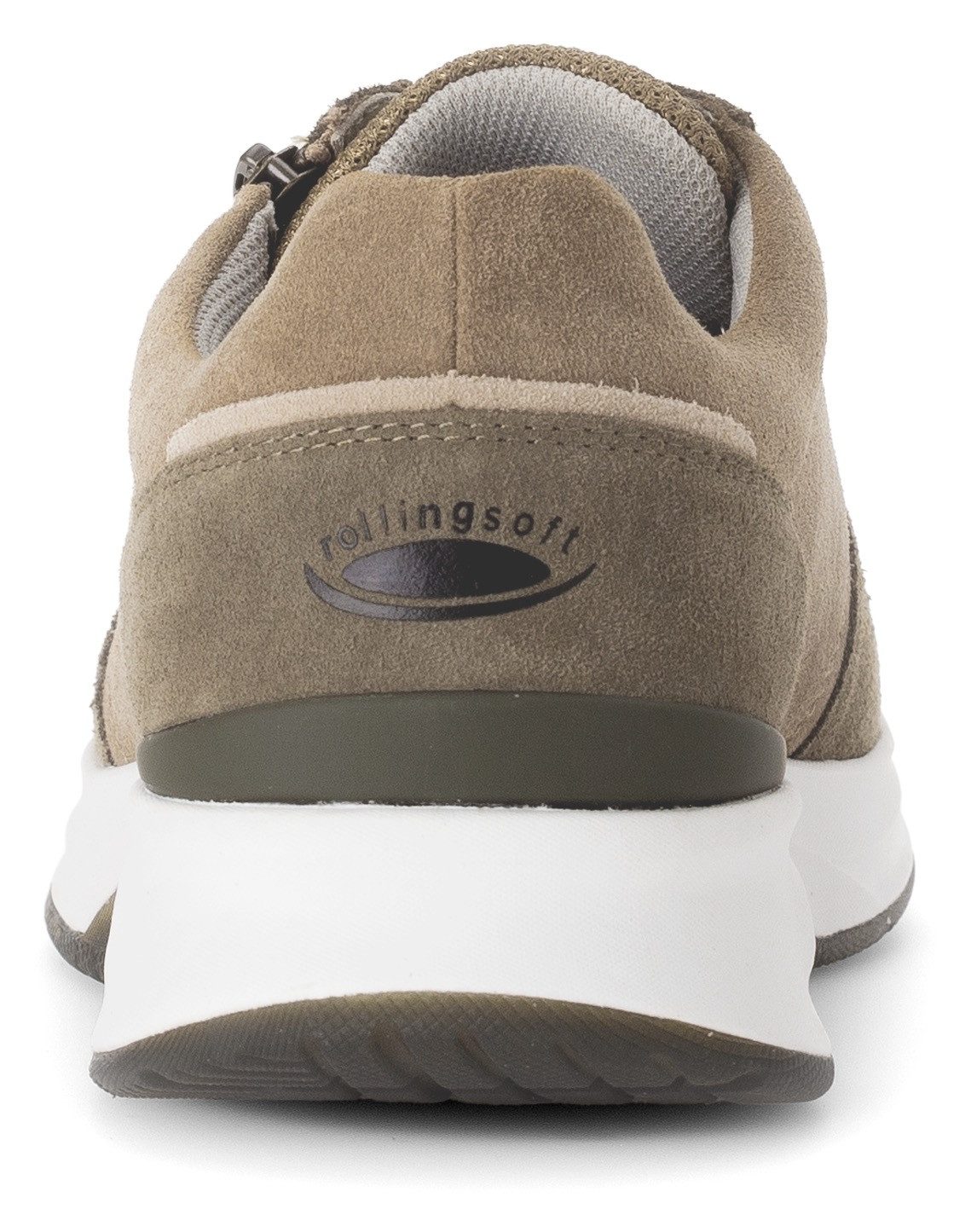 Gabor Rollingsoft Sneakers met sleehak , vrijetijdsschoen, lage schoen, veterschoen met buitenrits, g-breedte