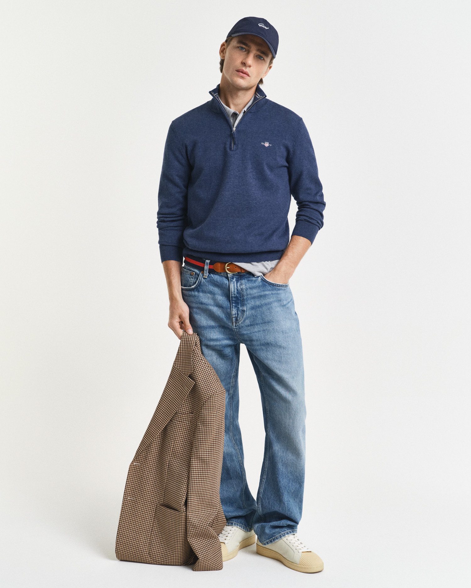 Gant Schipperstrui CLASSIC COTTON HALF ZIP