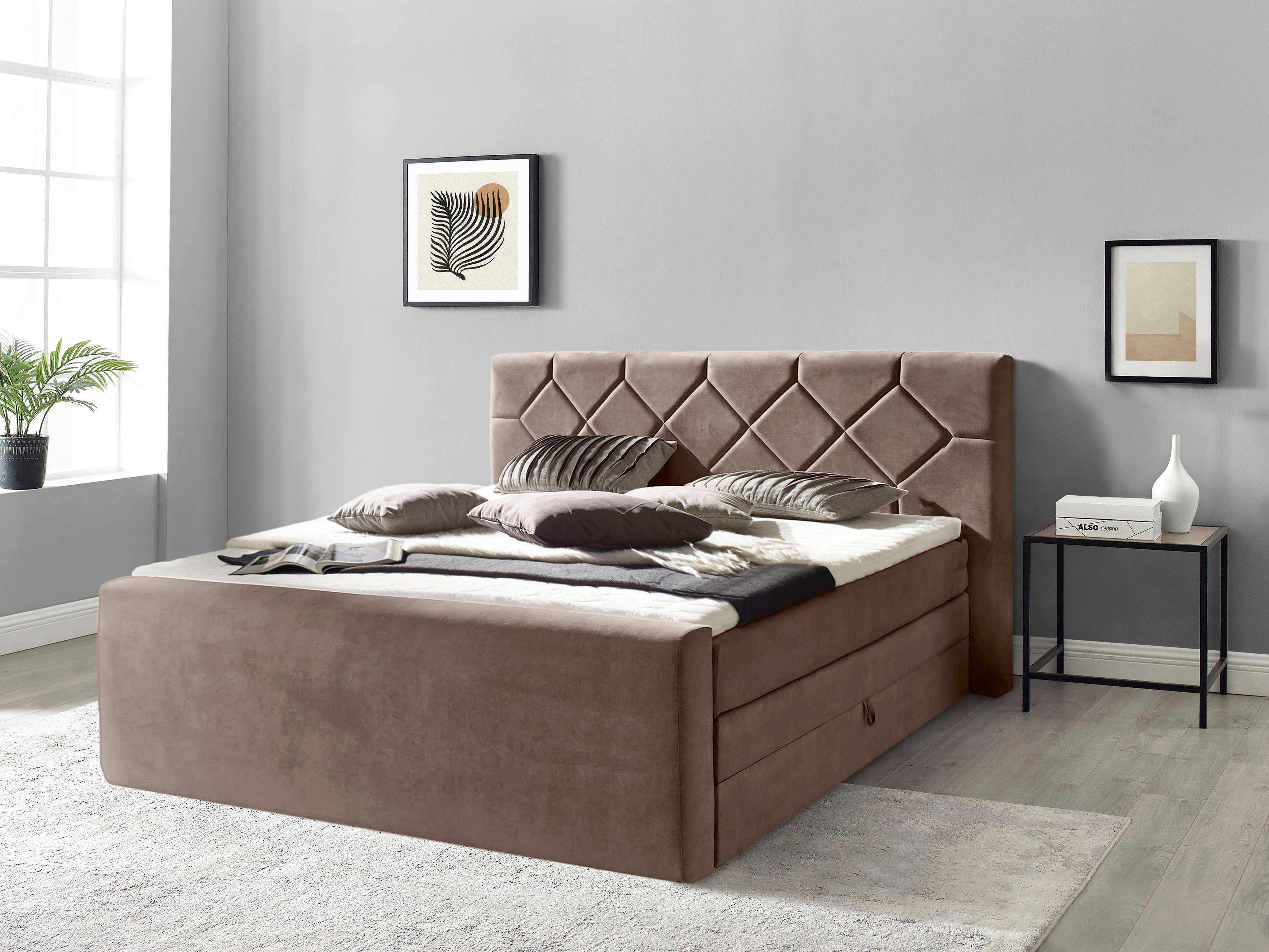 Places of Style Boxspring Atlanta inclusief topmatras en bedkist