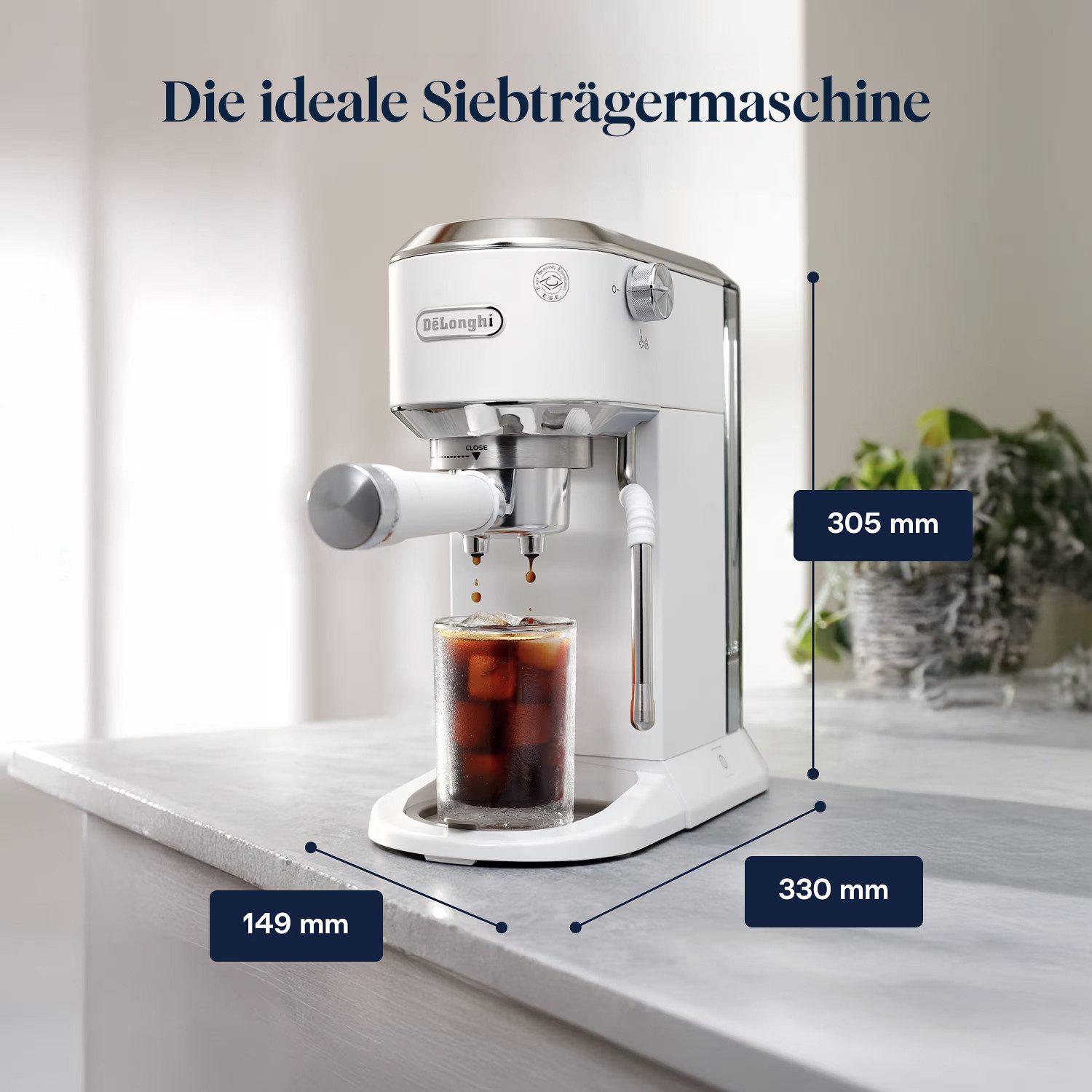 De'Longhi Espressomachine DEDICA DUO EC890.M