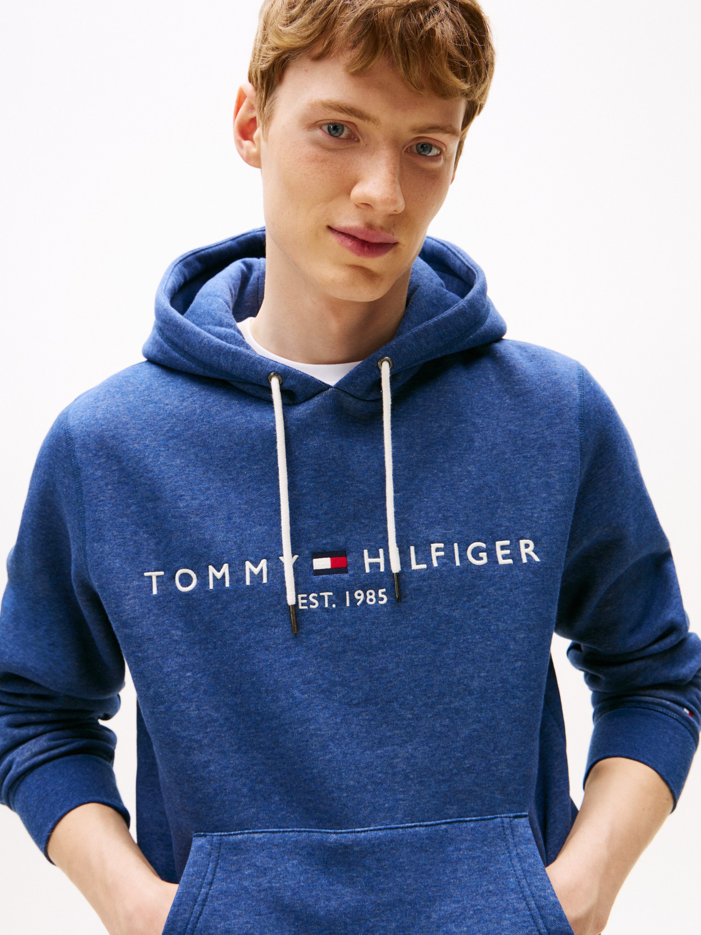 Tommy Hilfiger Hoodie TOMMY LOGO HOODY met capuchon en kangoeroezak
