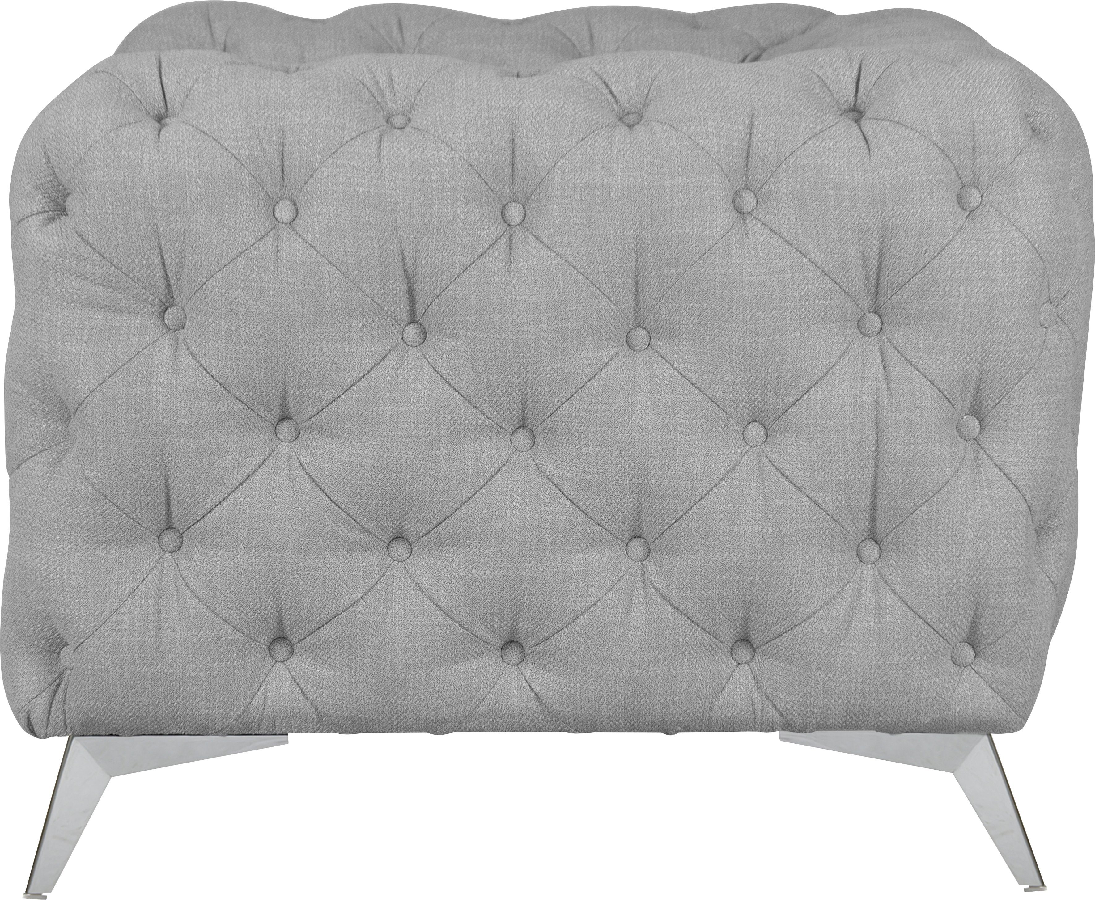 Leonique Chesterfield-fauteuil Glynis Fauteuil luxueuze capitonnage, moderne chesterfield look, kleur van de poten ter keuze