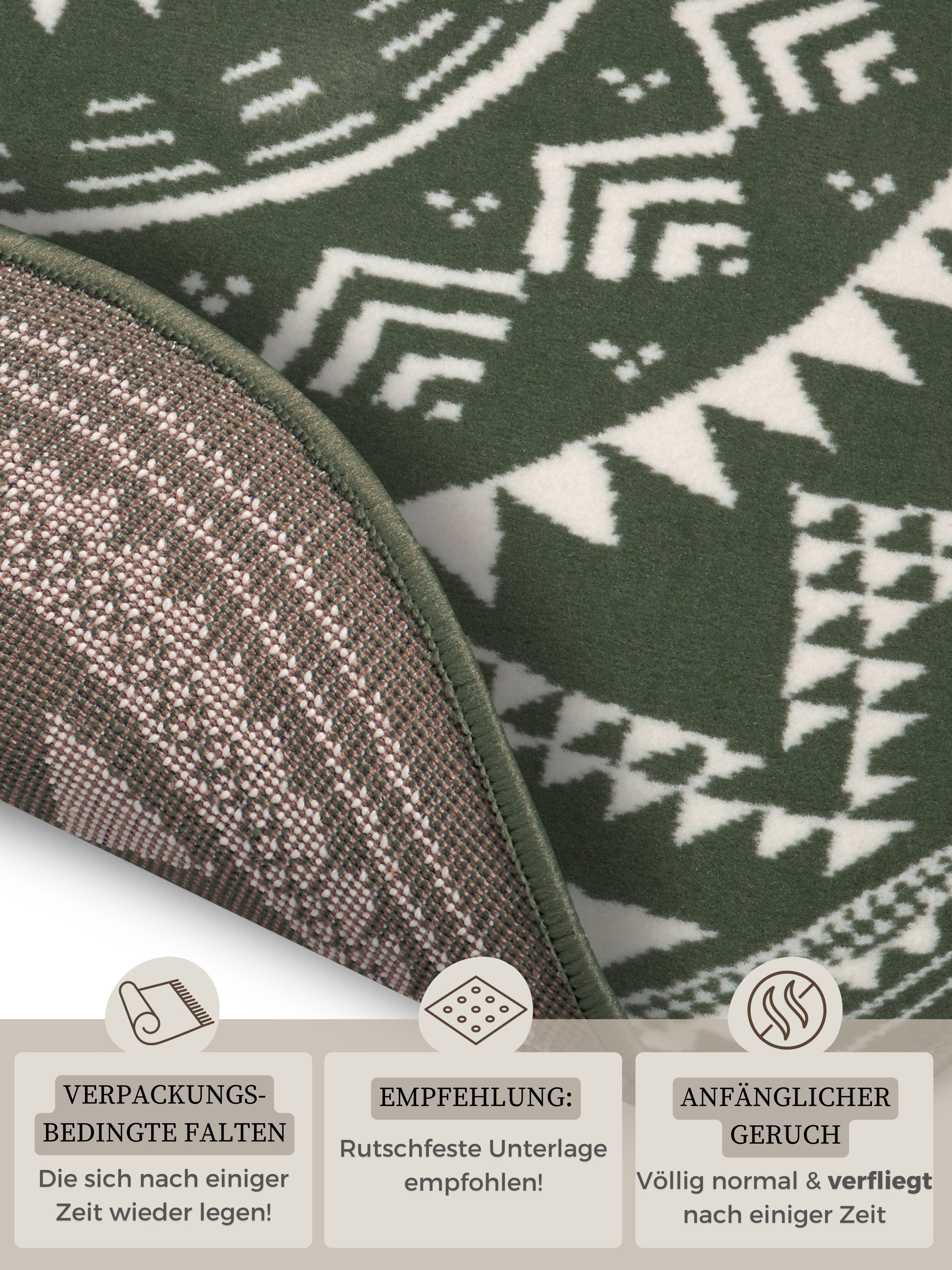 HANSE Home Vloerkleed Valencia Korte pool, modern, vintage, mandala, woonkamer, kinderkamer, hal