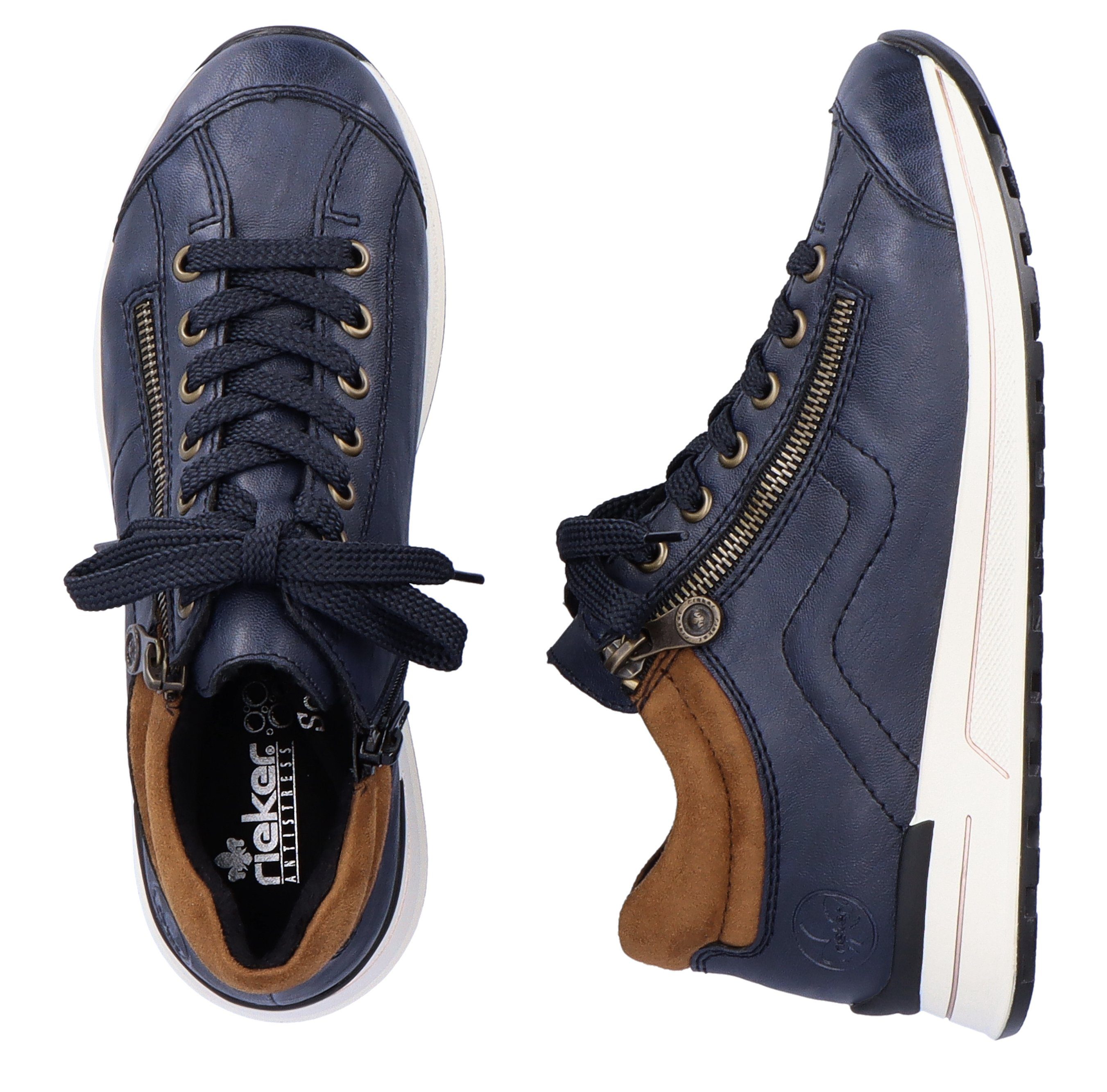 Rieker Sneakers met zachte schacht, vrijetijdsschoen, lage schoen, veterschoen