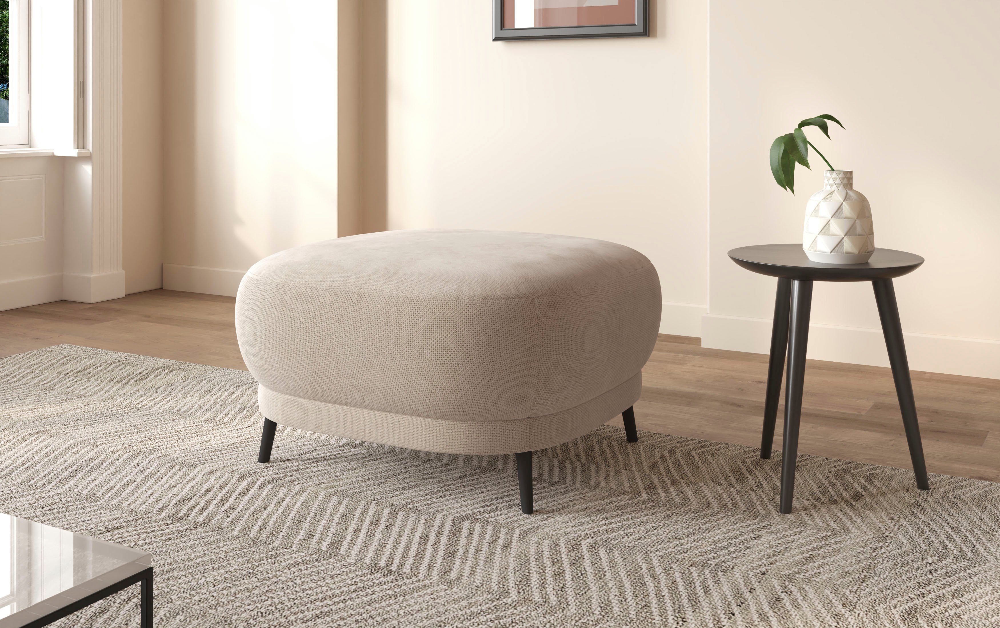 sit&more Hocker Blues met metalen poten, matzwart