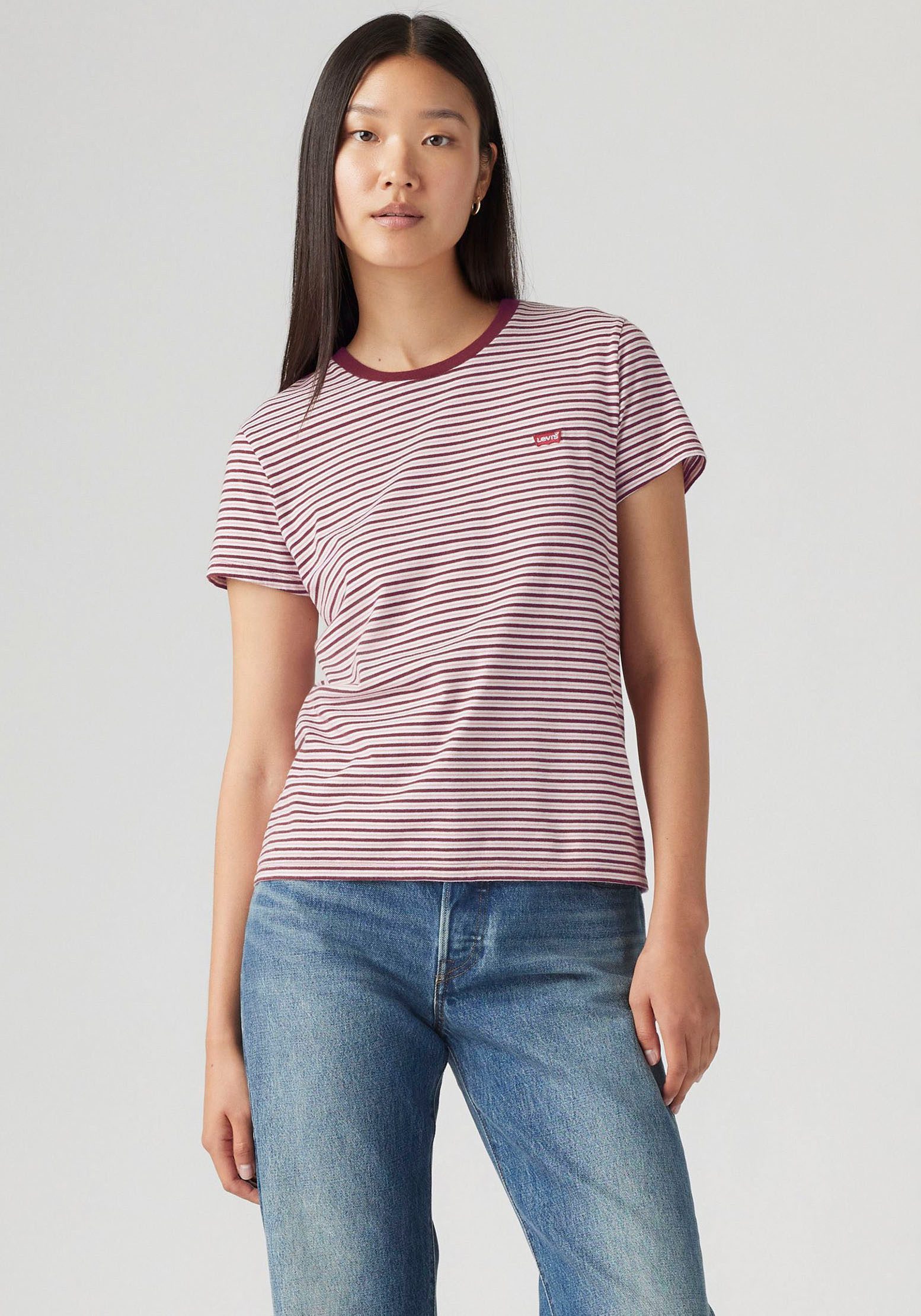 Levi's® T-shirt The Perfect Tee met klein logoborduursel