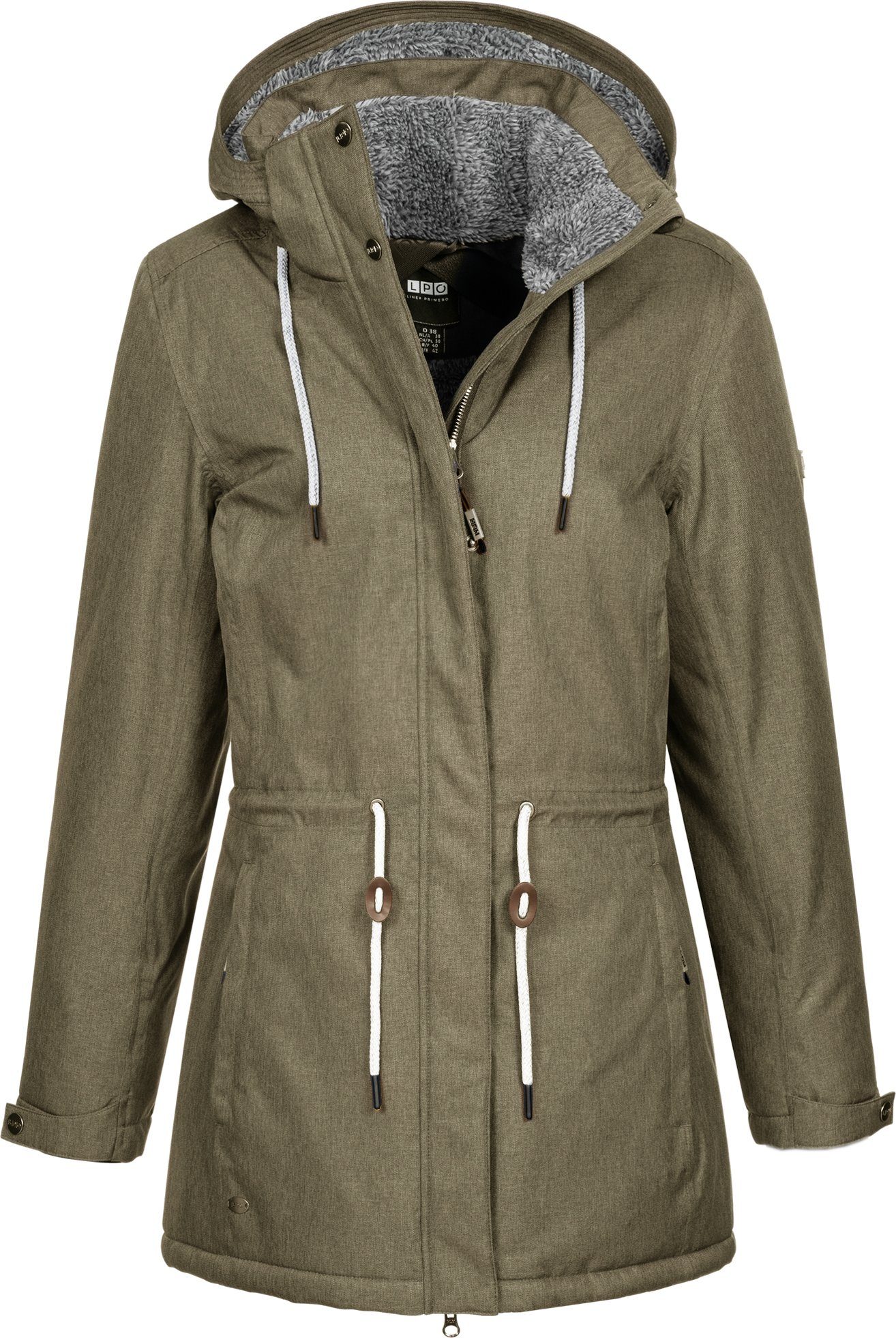 LPO Parka PAISLEY II NEW WOMEN licht gewatteerde parka met een afneembare capuchon