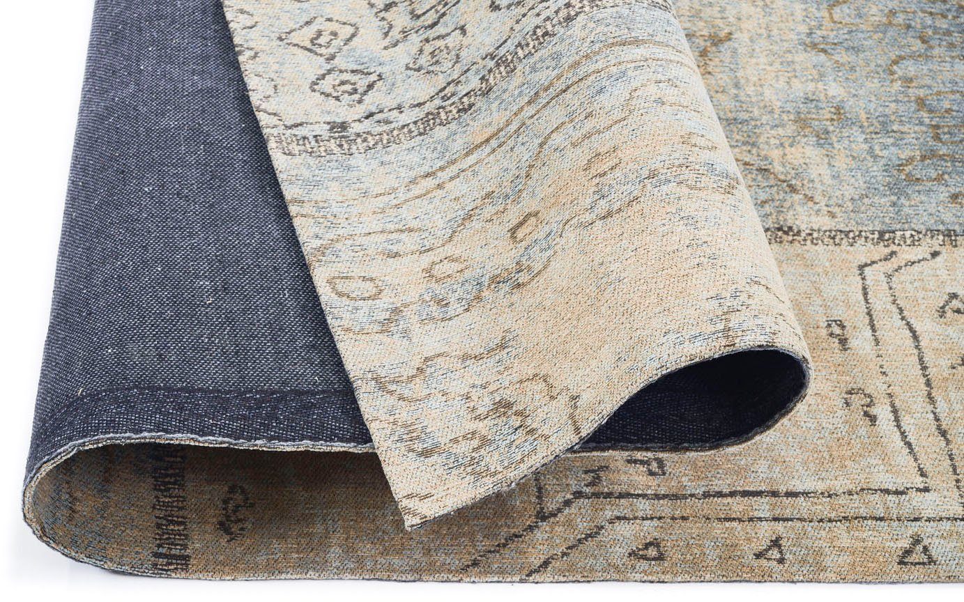 Gallery M Vloerkleed Patch Platweefsel, woonkamer