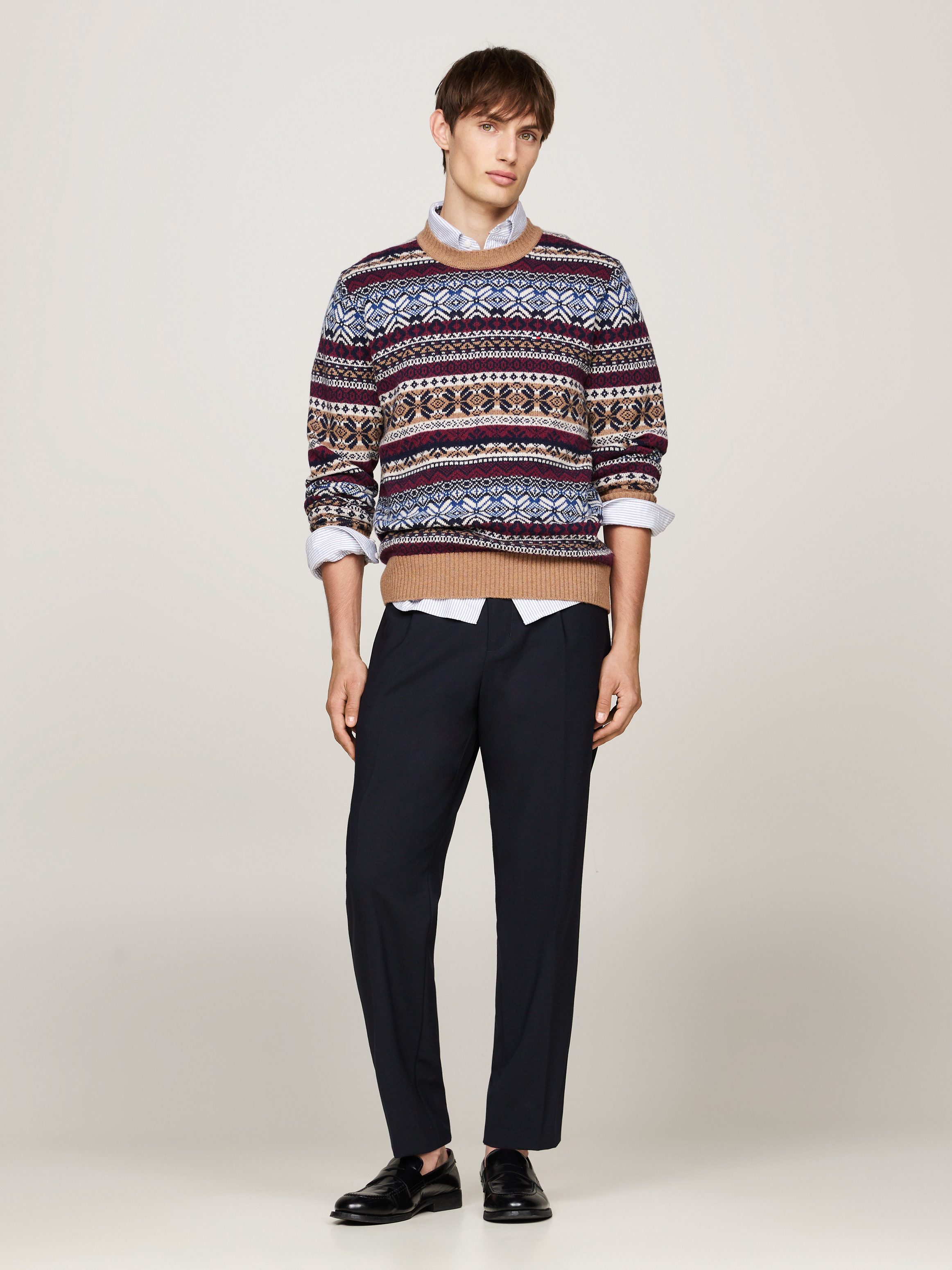 Tommy Hilfiger Trui met ronde hals GIFTING WOOL BLEND FAIRISLE C NK