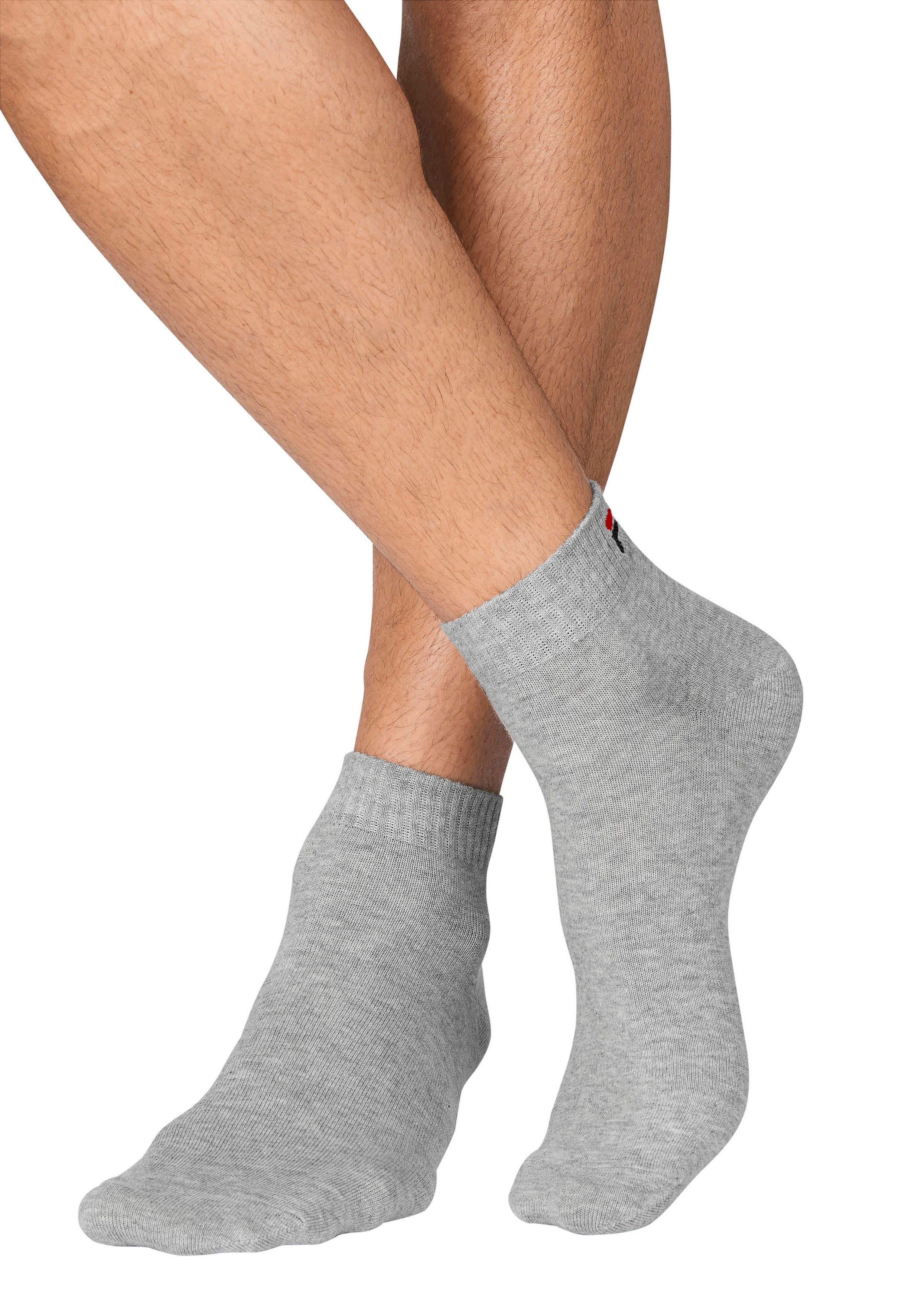 Fila Korte sokken Katoenmengsel, ribboorden, platte teennaad (6 paar, Set van 6)